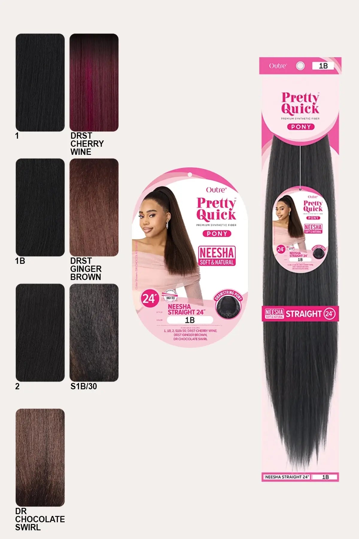 OUTRE PRETTY QUICK PONY - NEESHA STRAIGHT 24"