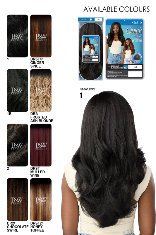 OUTRE QUICK WEAVE DOMINICAN BLOWOUT WAVES - BSW BEAUTY CANADA