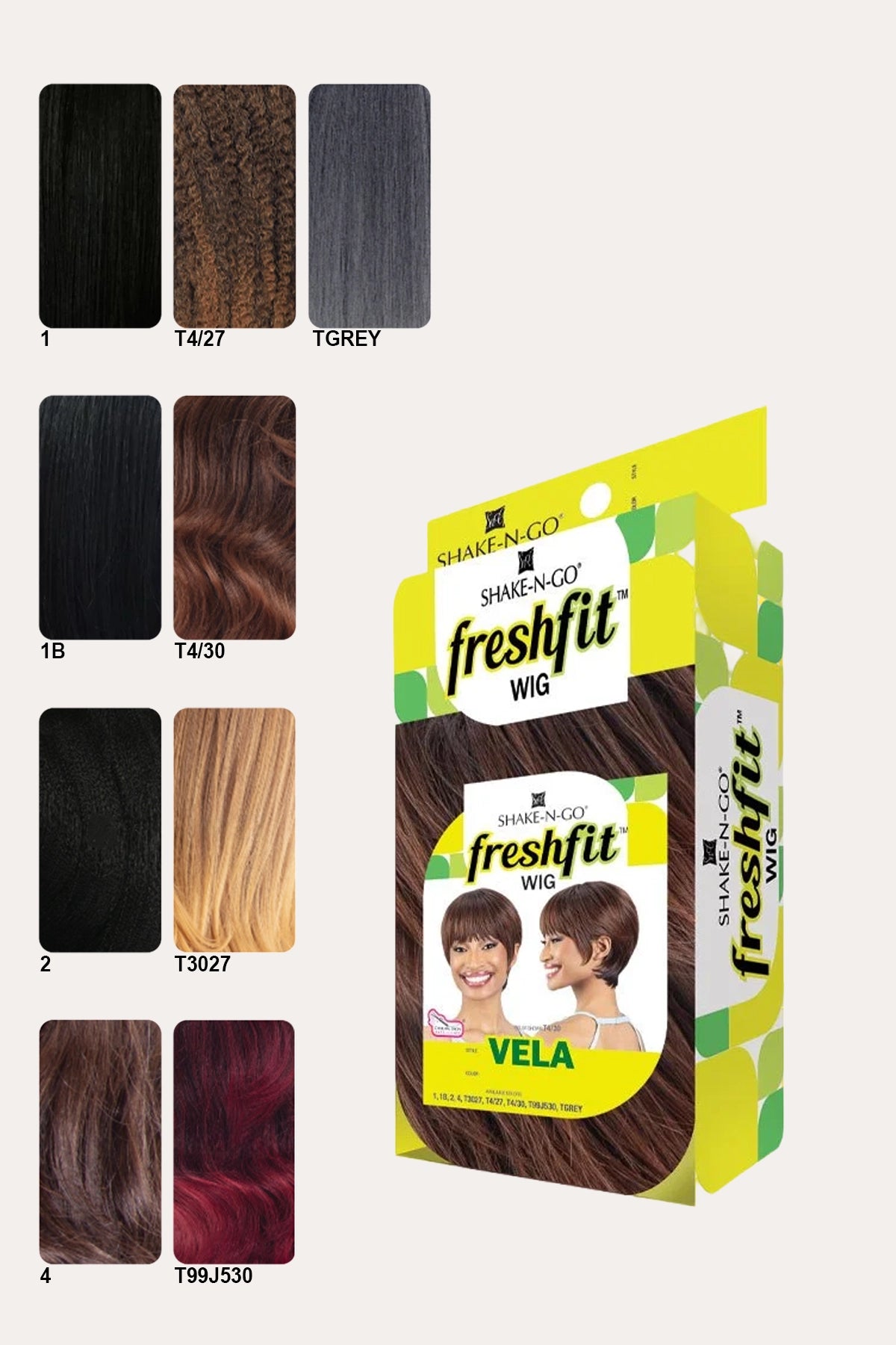 SHAKE N GO FRESHFIT FULL CAP WIG - VELA