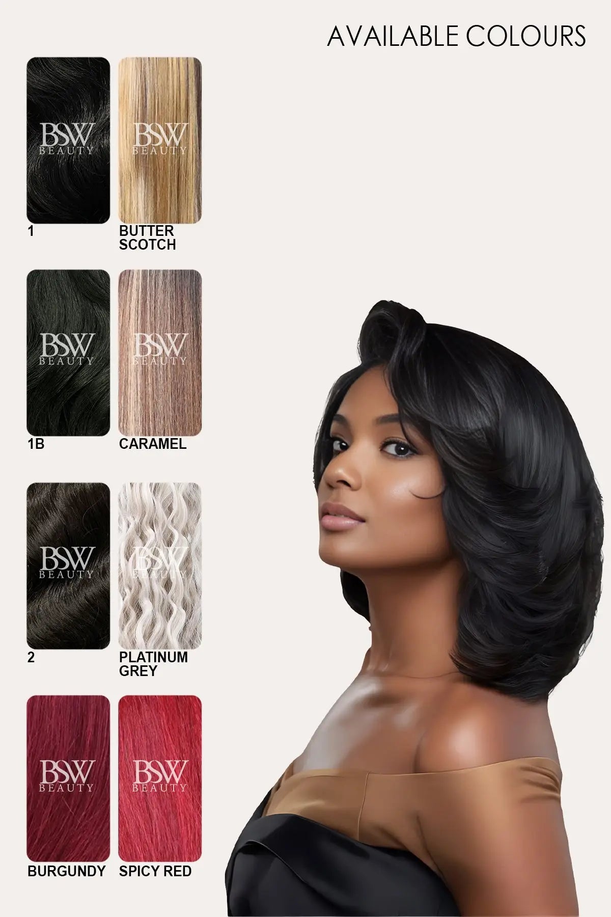 NUTIQUE BFF LACE FRONT WIG - LOOSE WAVY BOB 14" - BSW BEAUTY CANADA
