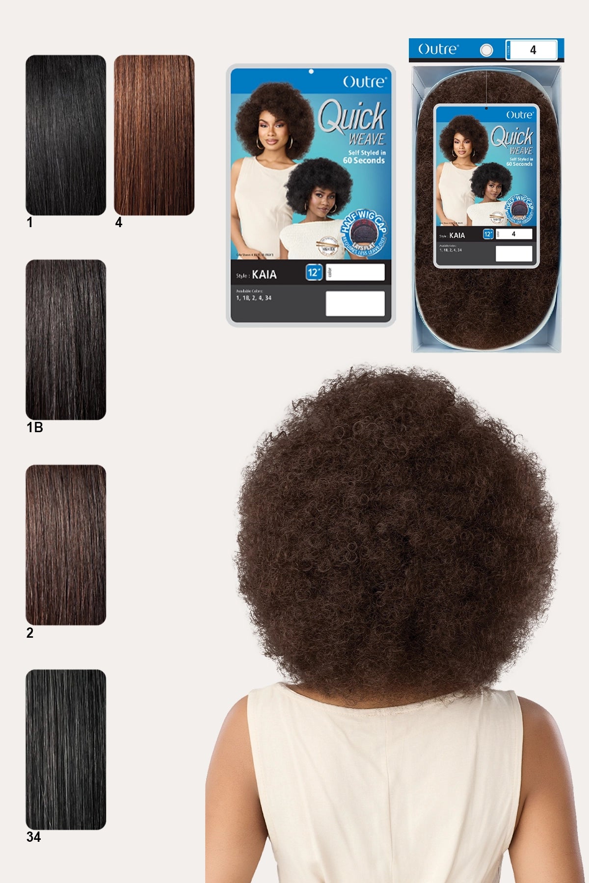 OUTRE QUICK WEAVE HALF WIG - KAIA