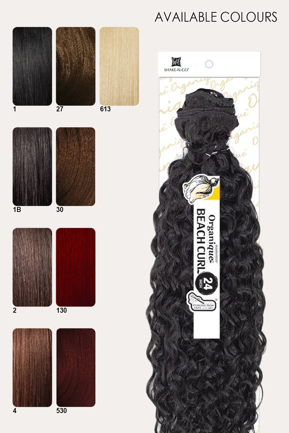 SHAKE N GO ORGANIQUE MASTERMIX - BEACH CURL 24