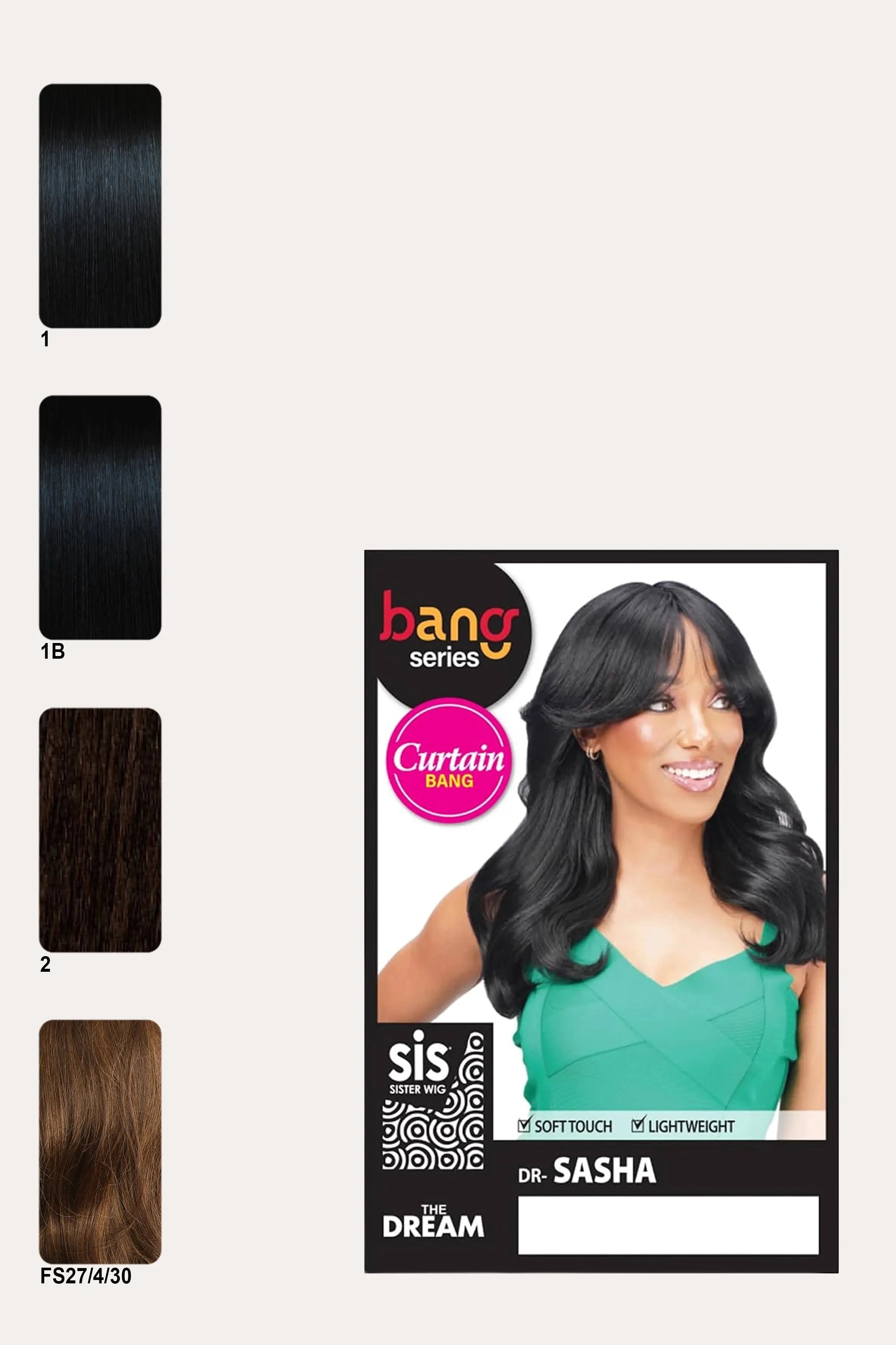 ZURY THE DREAM CURTAIN BANG FULL CAP WIG - SASHA