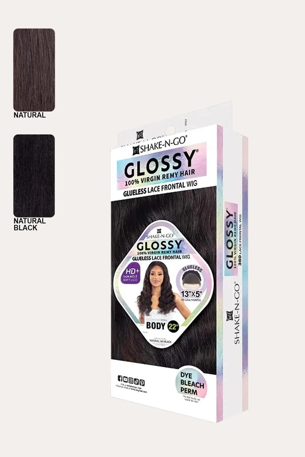 SHAKE N GO GLOSSY GLUELESS HD LACE FRONTAL WIG - BODY 22" SHAKE N GO