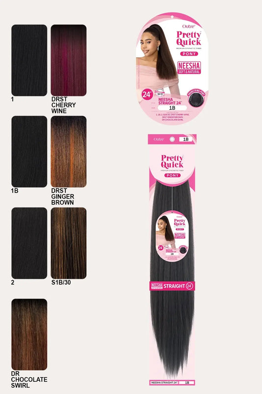 OUTRE PRETTY QUICK PONY - NEESHA STRAIGHT 24" OUTRE