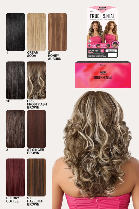 OUTRE PERFECT HAIRLINE TRUE FRONTAL 13X6 LACE FRONTAL WIG - PEAK 718 OUTRE