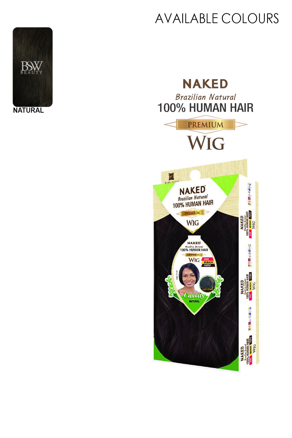 SHAKE N GO NAKED BRAZILIAN NATURAL HUMAN HAIR PREMIUM LACE PART WIG - CASSITY - BSW BEAUTY CANADA