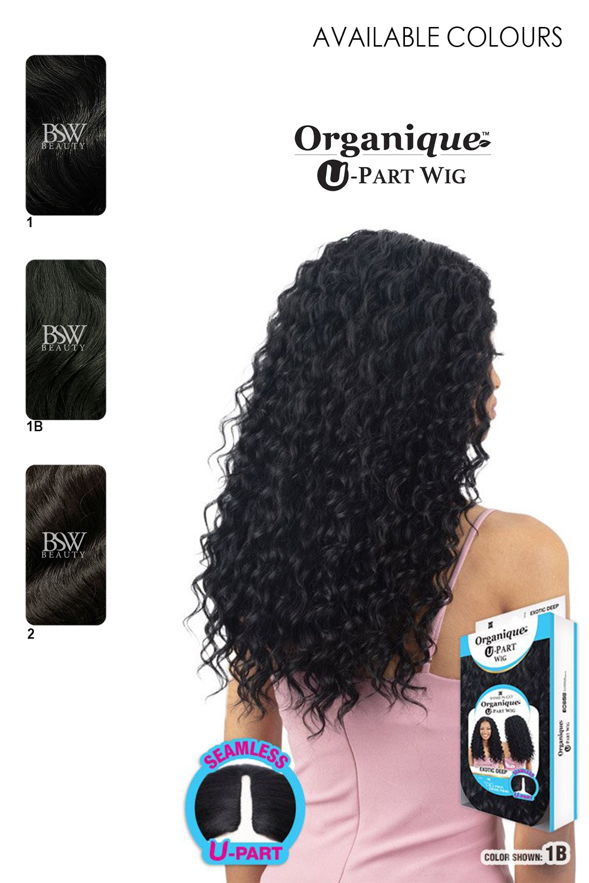 SHAKE N GO ORGANIQUE U-PART WIG - EXOTIC DEEP - BSW BEAUTY CANADA