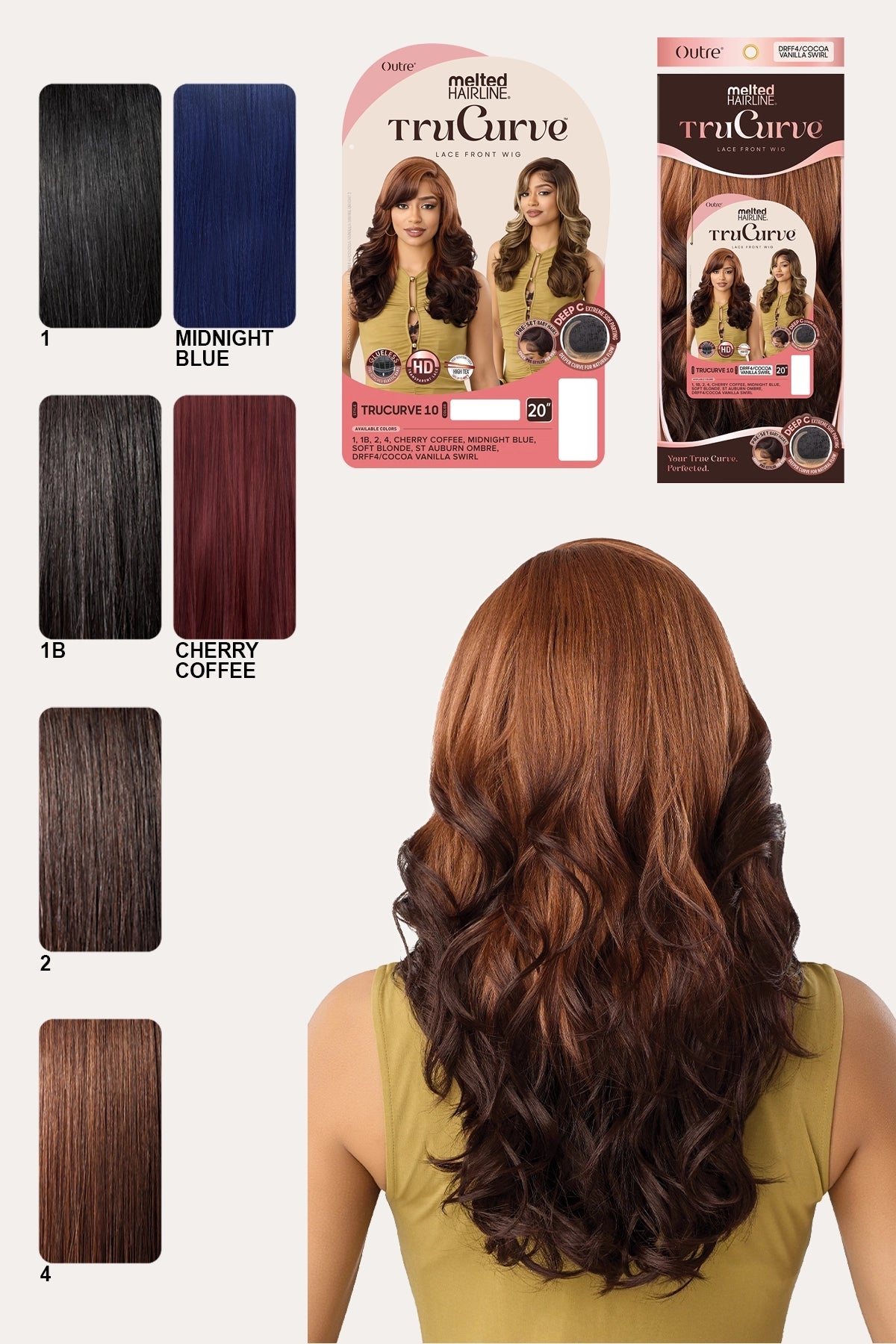 [완료] OUTRE MELTED HAIRLINE LACE FRONT WIG - TRUCURVE 10 OUTRE