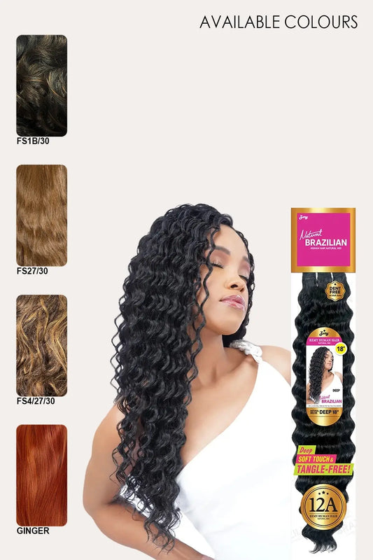 ZURY NATURAL BRAZILIAN HUMAN HAIR MIX WEAVE - DEEP 24" (SINGLE PACK) - BSW BEAUTY CANADA