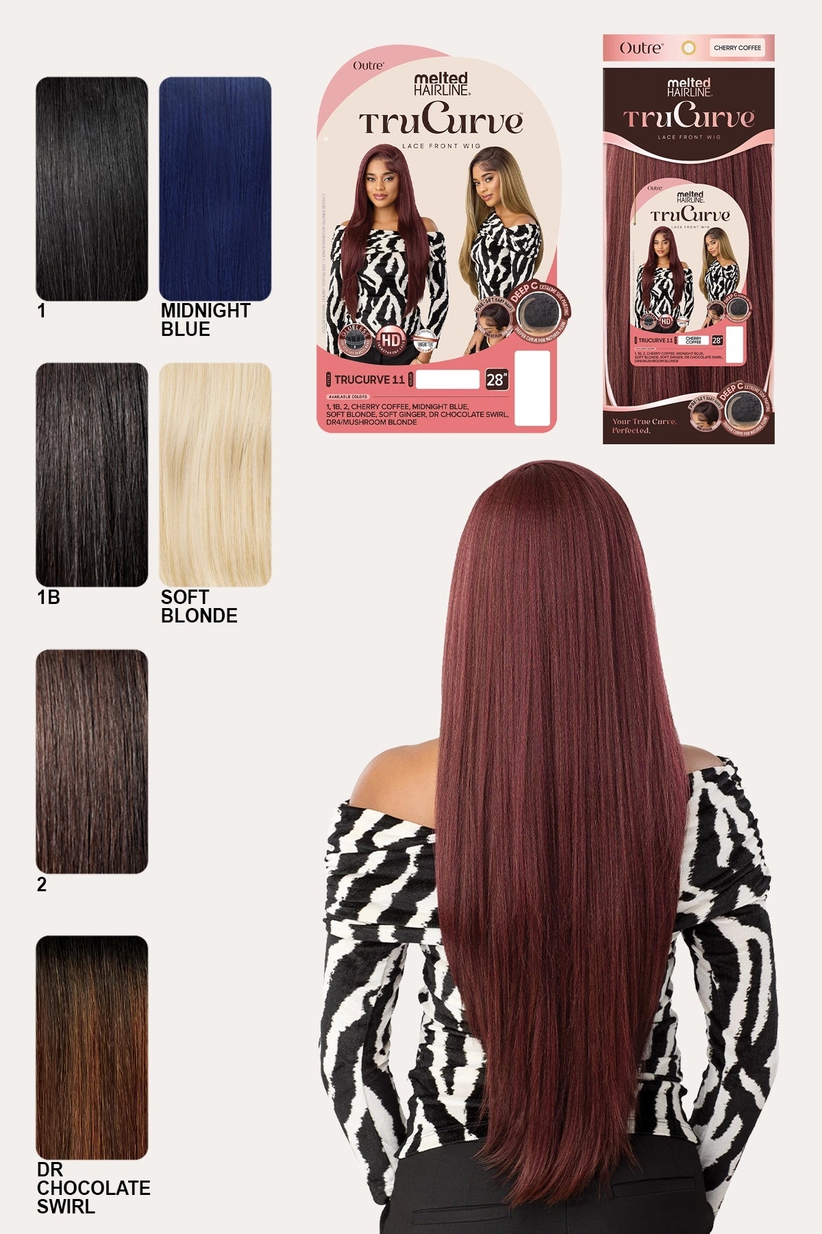 [완료] OUTRE MELTED HAIRLINE LACE FRONT WIG - TRUCURVE 11 OUTRE