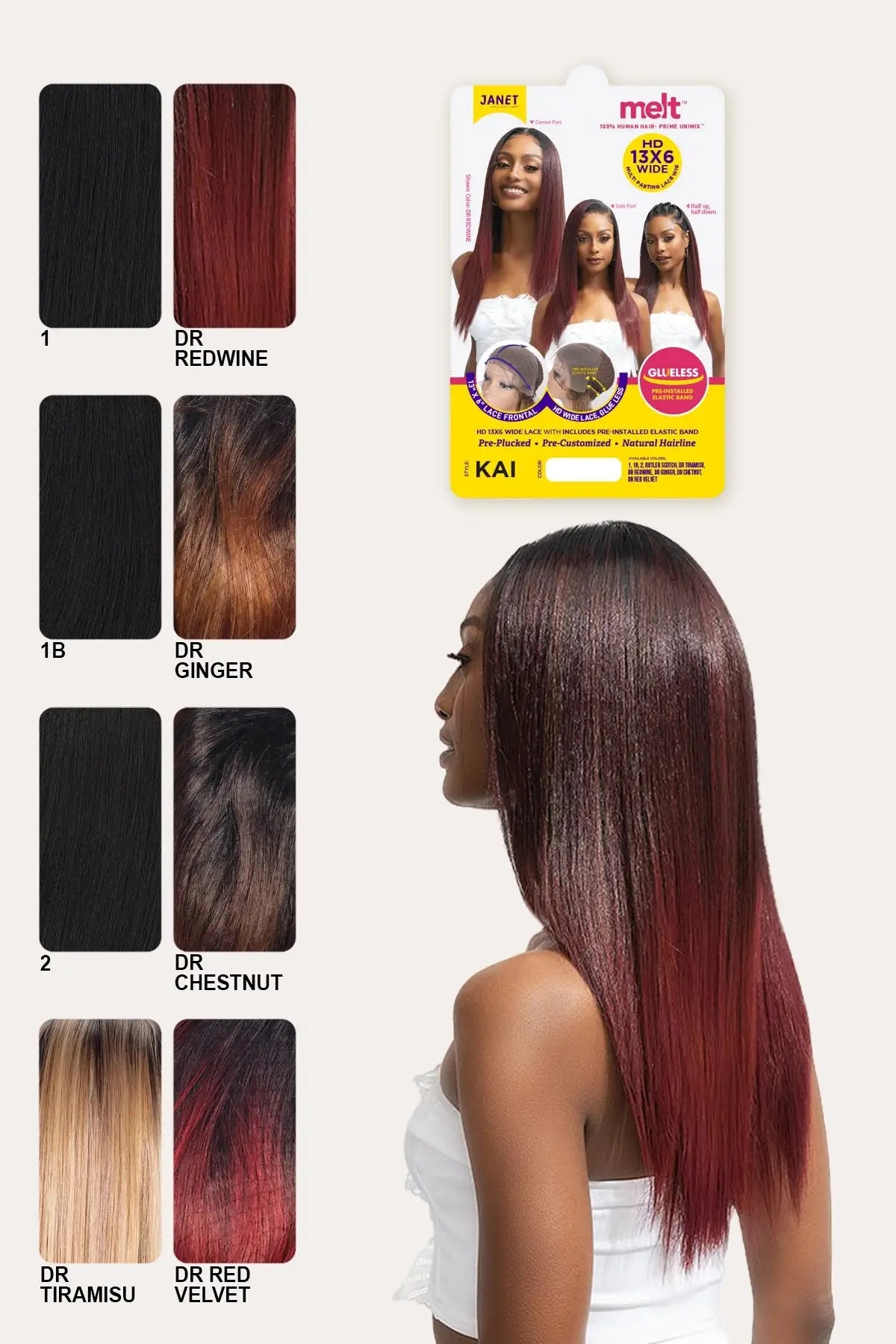 JANET MELT HD 13X6 LACE WIG - KAI