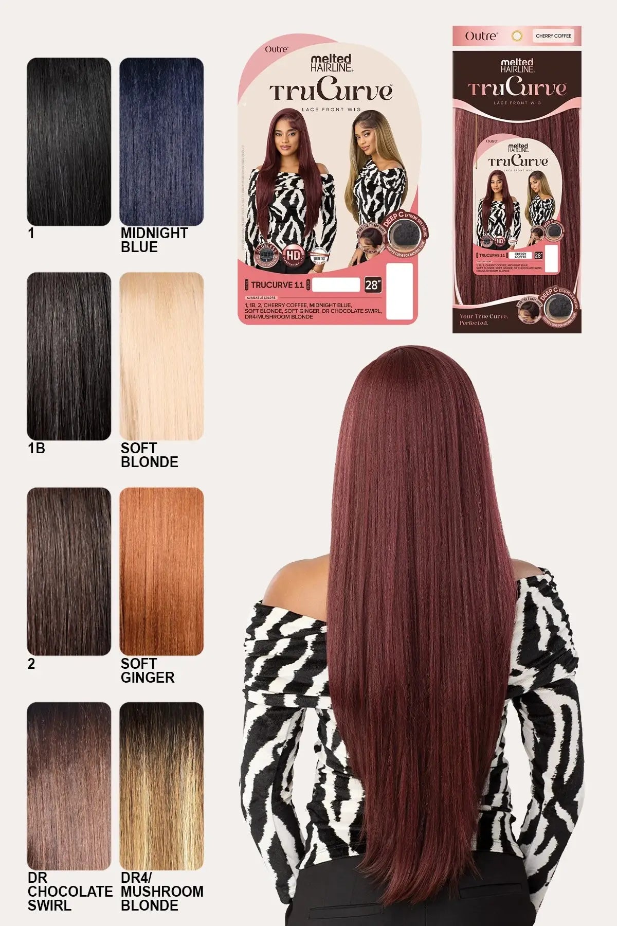 OUTRE MELTED HAIRLINE LACE FRONT WIG - TRUCURVE 11