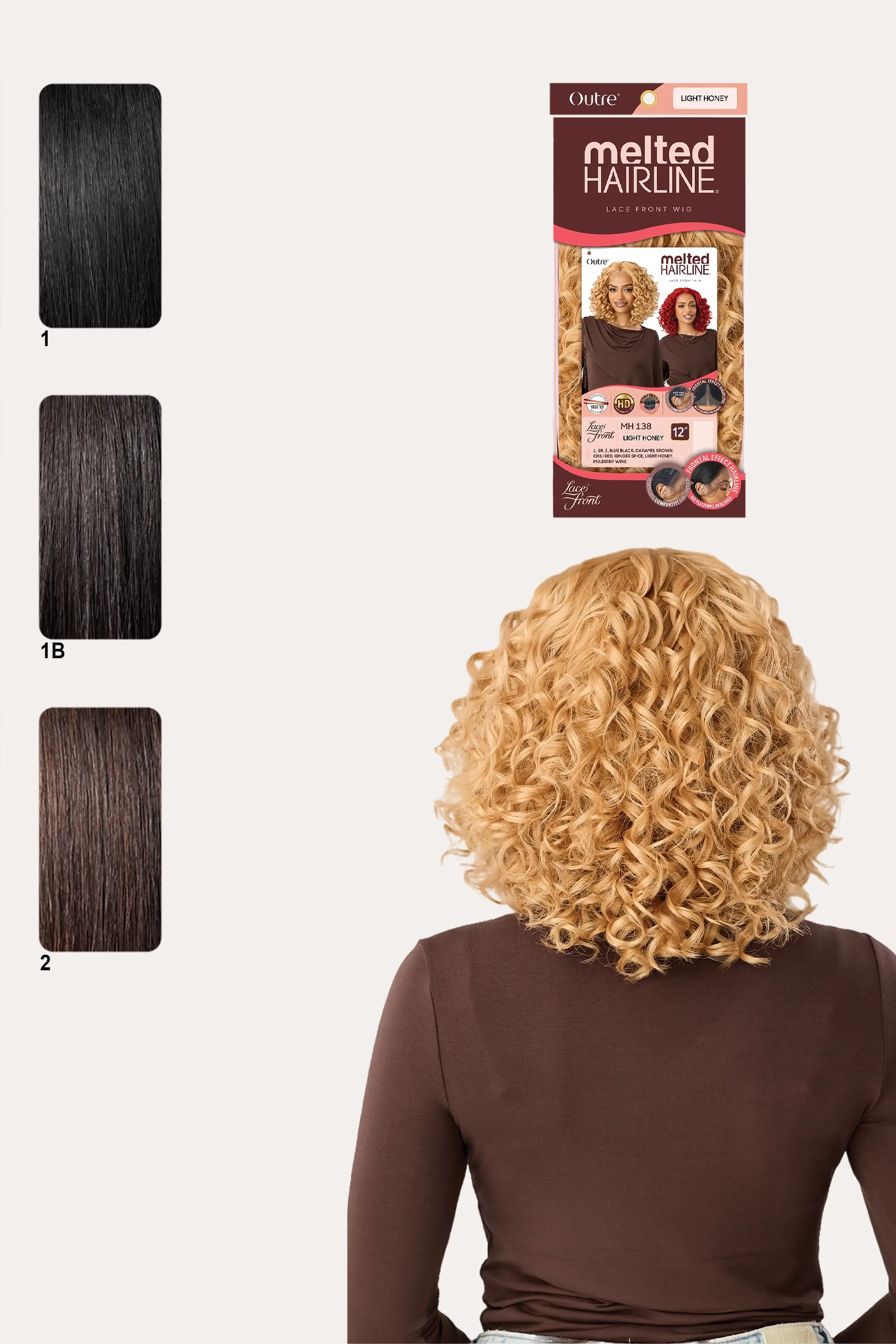 OUTRE MELTED HAIRLINE LACE FRONT WIG - MH 138
