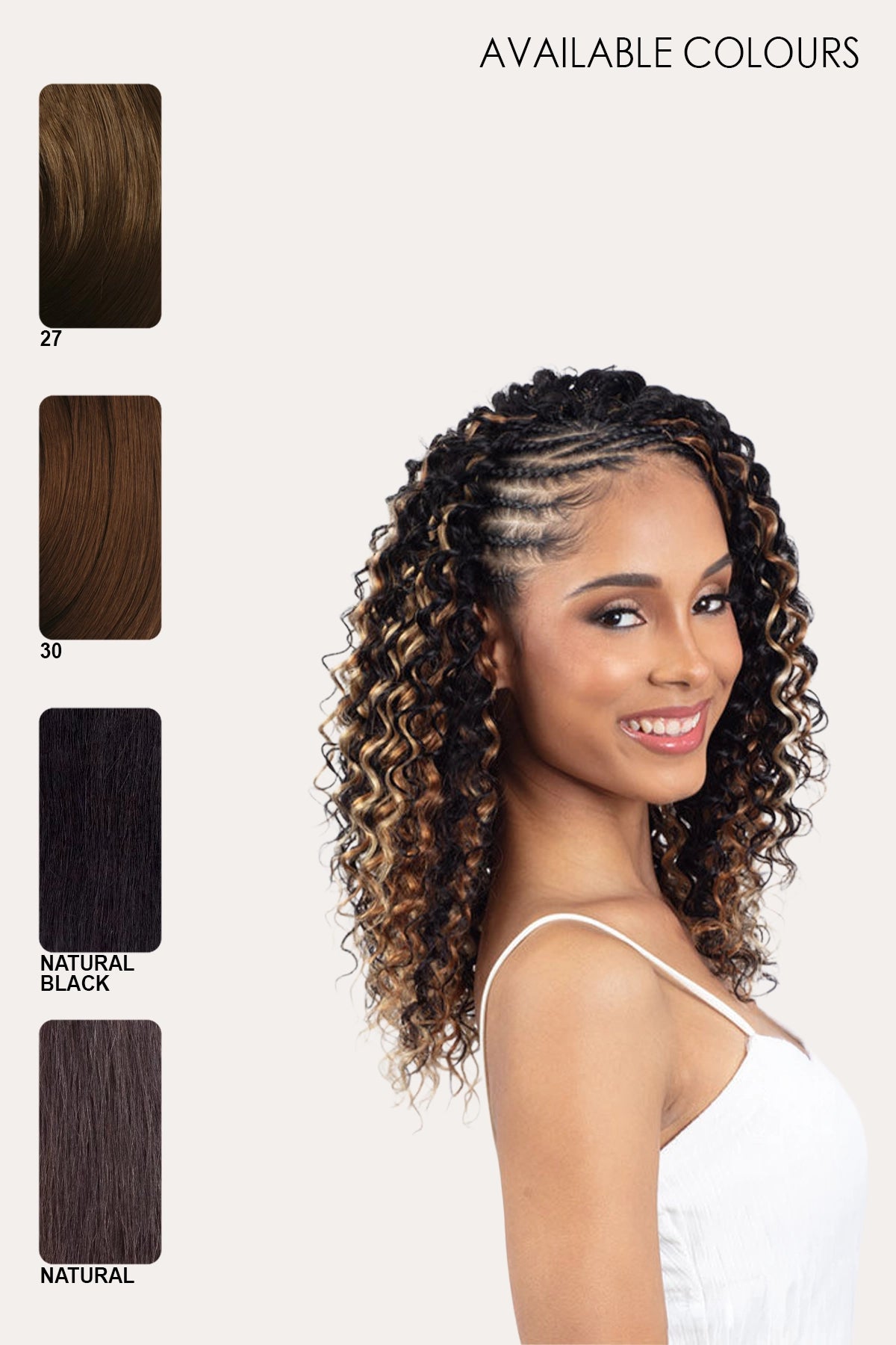 MAYDE 100% REMY HUMAN HAIR FEATHER CROCHET - DEEP 14