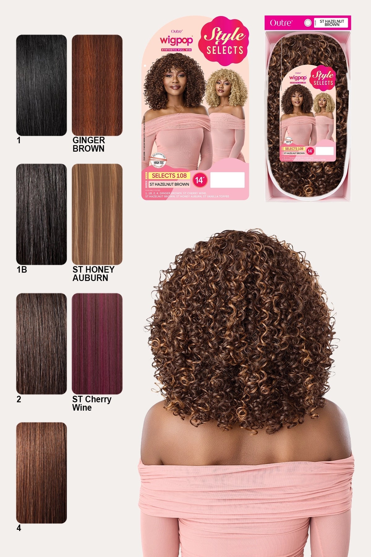 [완료] OUTRE WIG POP FULL CAP WIG - SELECTS 108 OUTRE