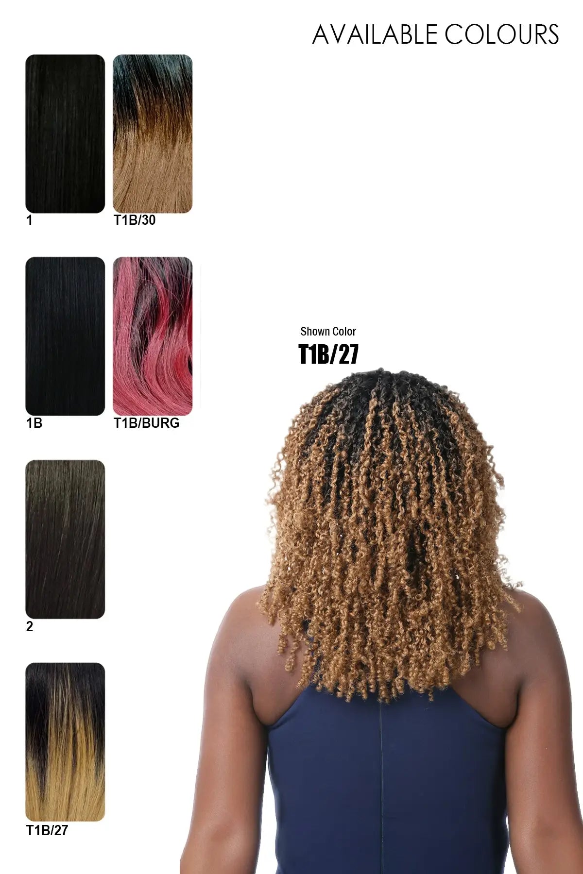 NUTIQUE  ILLUZE GLUELESS HD LACE PART WIG - YANKY TWIST 16" NUTIQUE