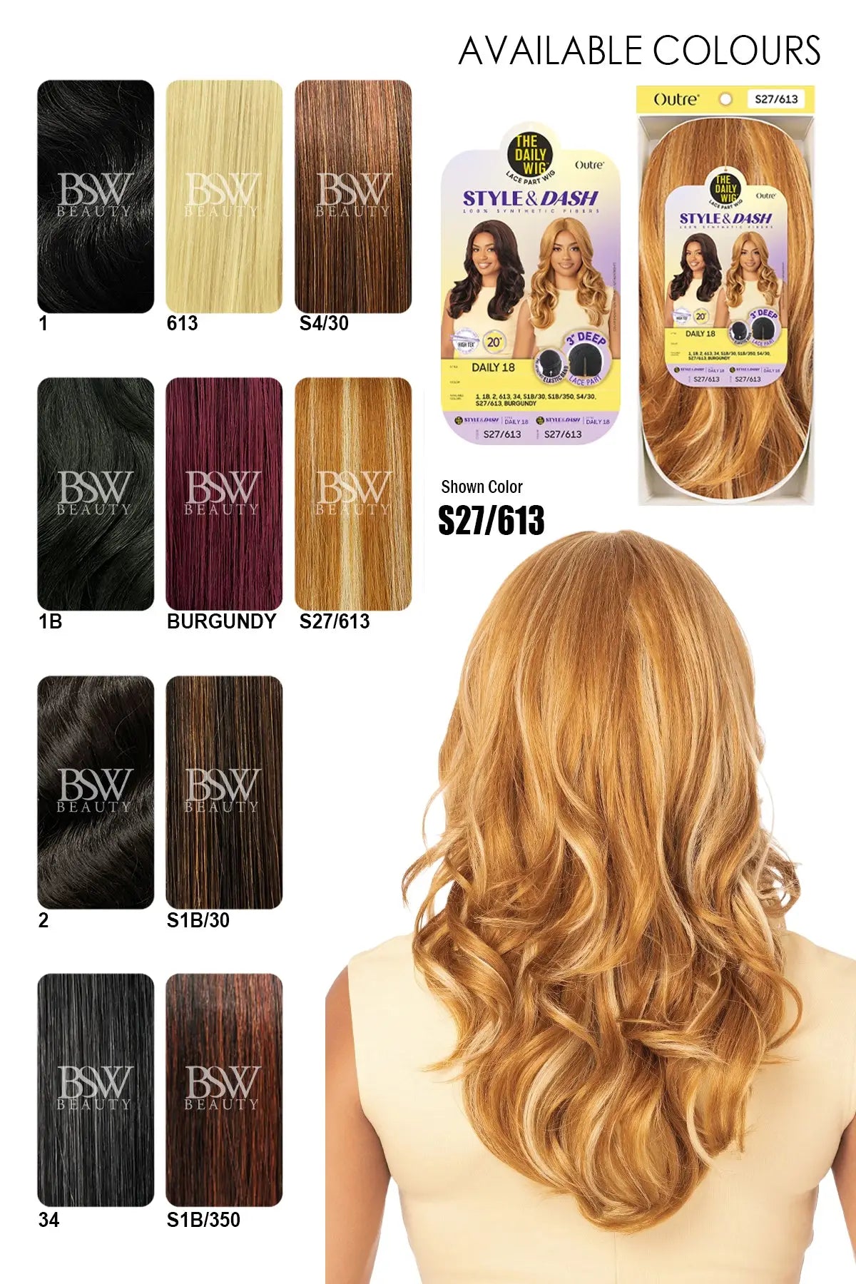 OUTRE DAILY WIG STYLE & DASH LACE PART – DAILY 18"