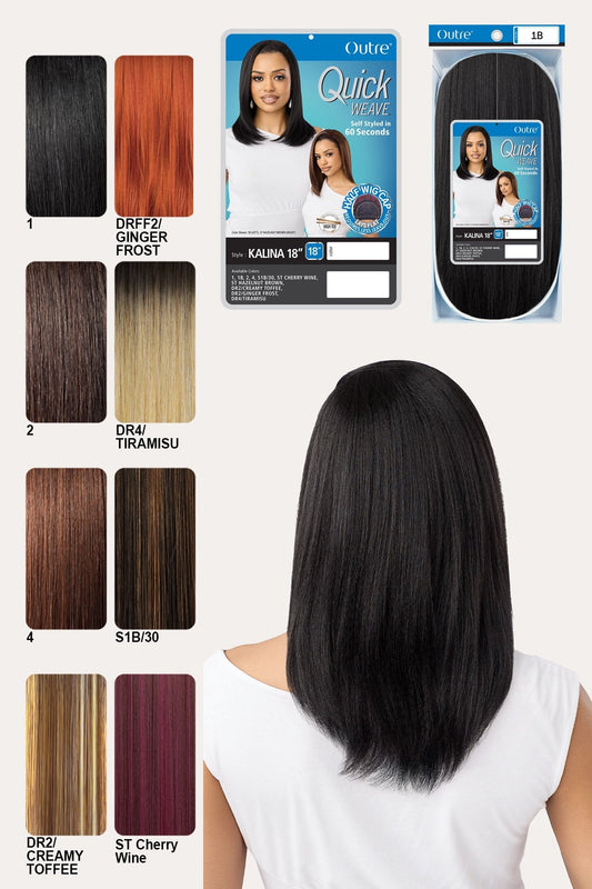 [완료] OUTRE QUICK WEAVE HALF WIG - KALINA 18 SHAKE N GO