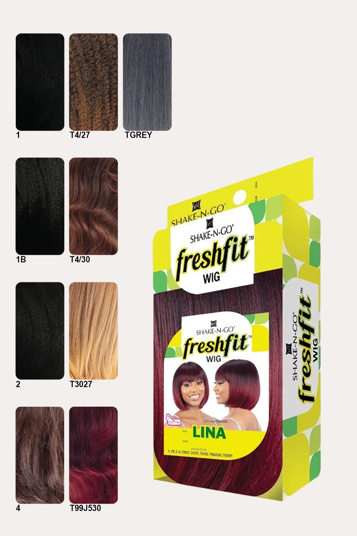 SHAKE N GO FRESHFIT FULL CAP WIG - LINA