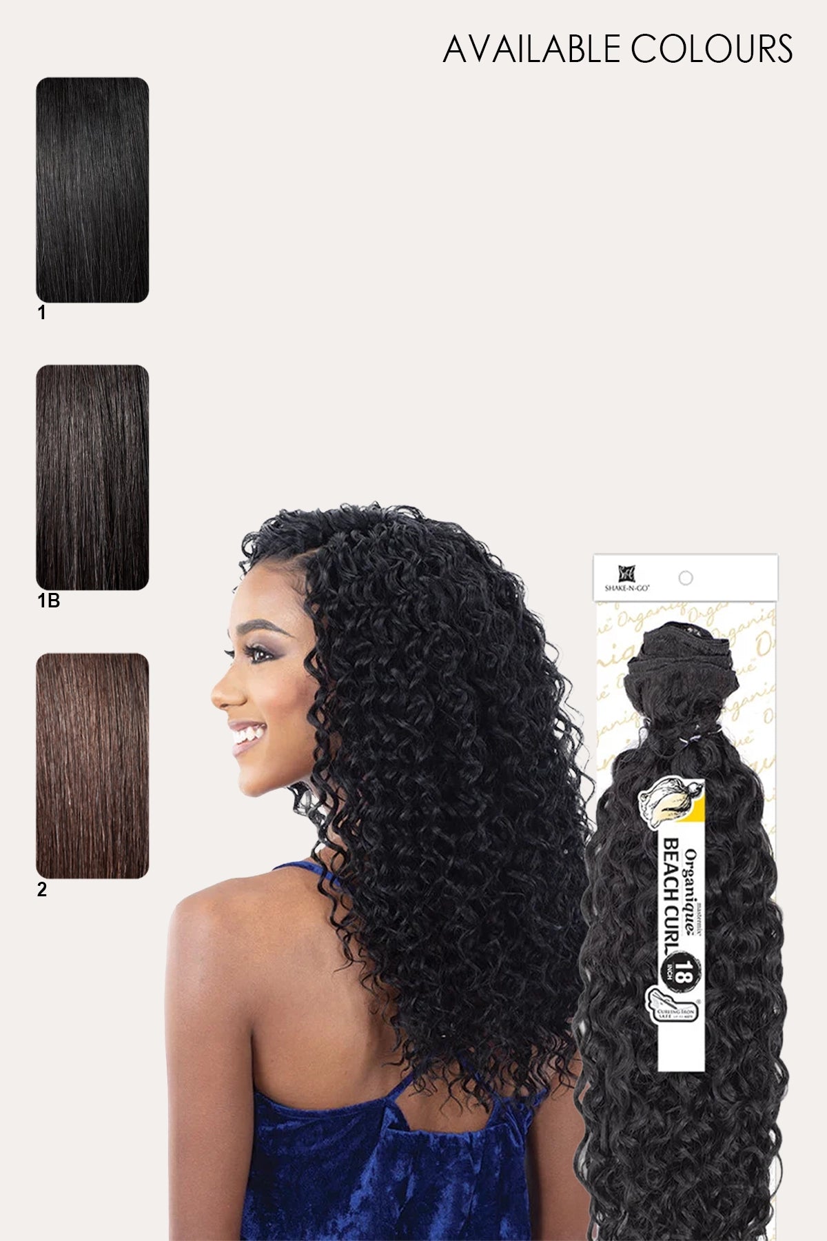 SHAKE N GO ORGANIQUE MASTERMIX - BEACH CURL 18
