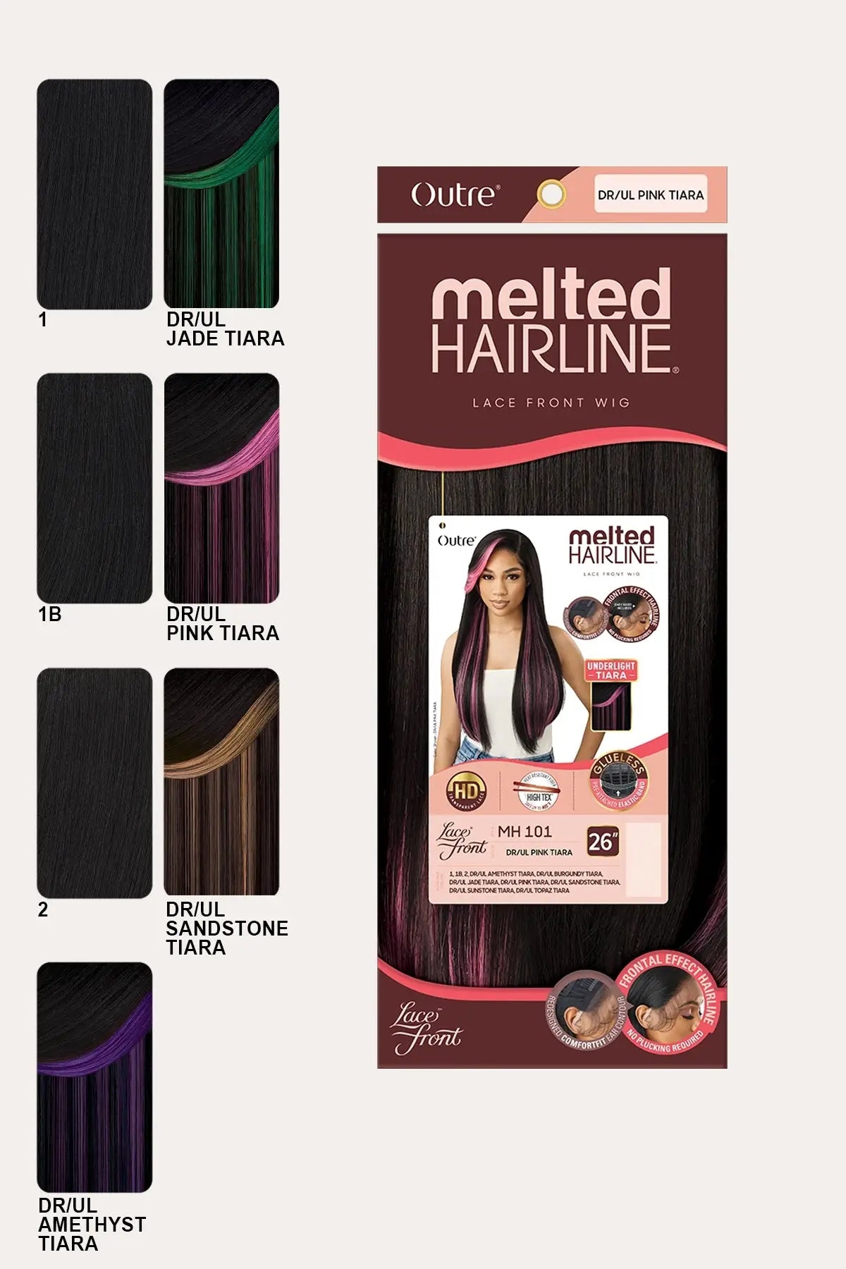 OUTRE MELTED HAIRLINE LACE FRONT WIG - MH 101 OUTRE