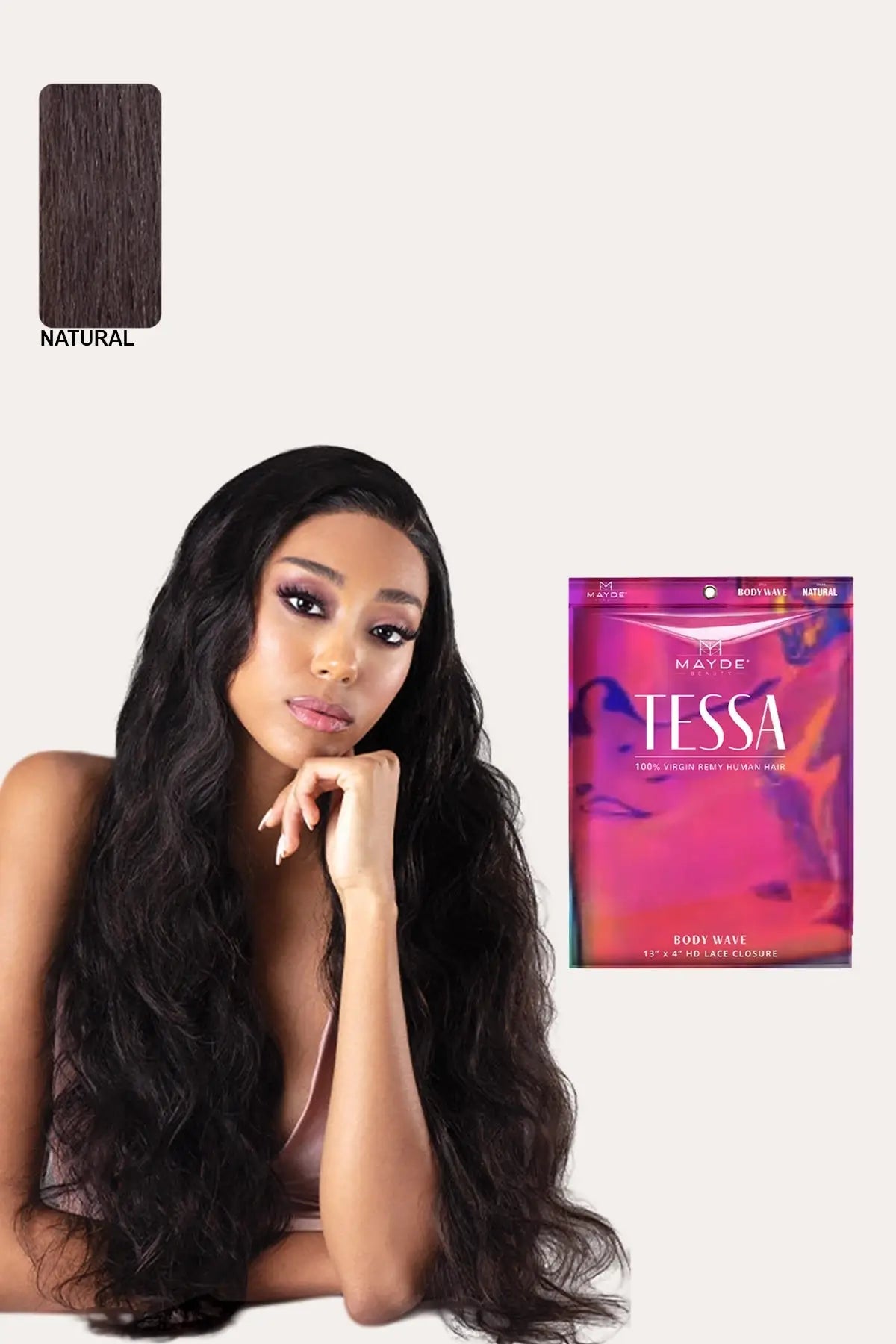 MAYDE TESSA HD LACE CLOSURE 13"X4" BODY WAVE MAYDE