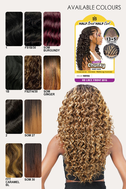 [완료] ZURY 13X5 HD LACE FRONT PRE-BRAIDED WIG - WAYDA ZURY