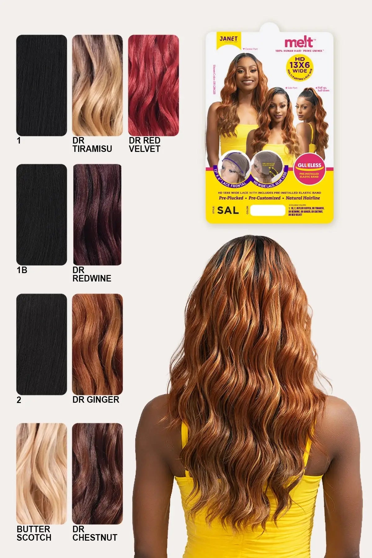 JANET MELT HD 13X6 LACE WIG - SAL