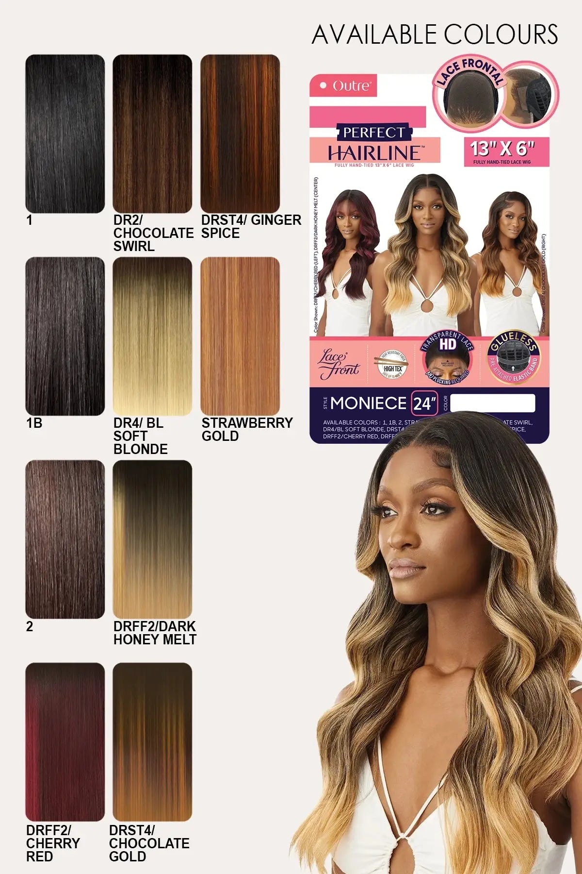 OUTRE PERFECT HAIRLINE - MONIECE 24"