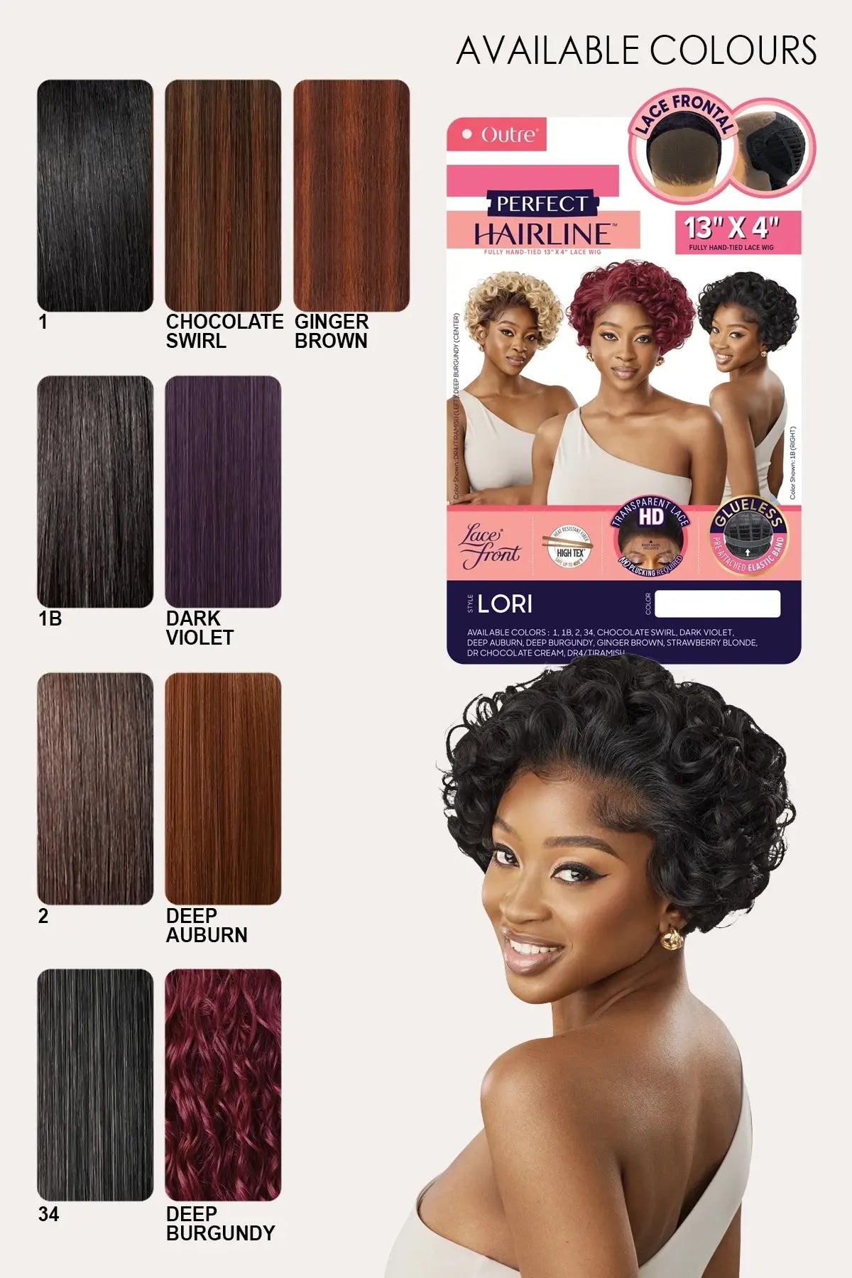 OUTRE PERFECT HAIRLINE LACE FRONT WIG - LORI