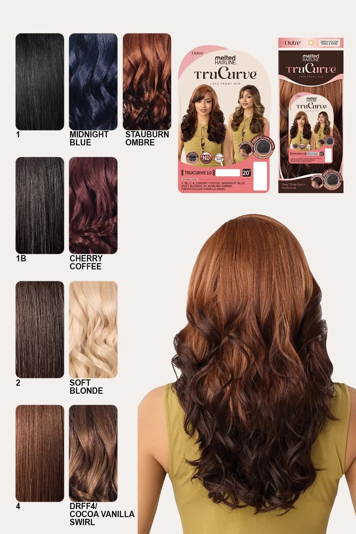 OUTRE MELTED HAIRLINE LACE FRONT WIG - TRUCURVE 10
