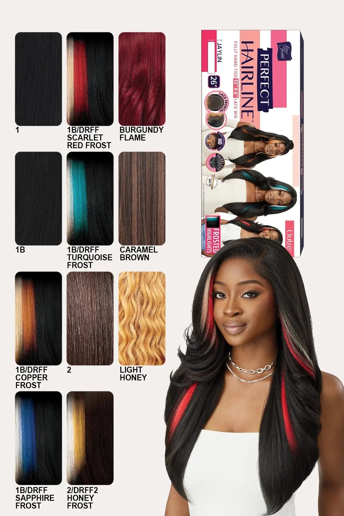 OUTRE PERFECT HAIRLINE 13X6 HAND-TIED LACE FRONT WIG - JAYLIN