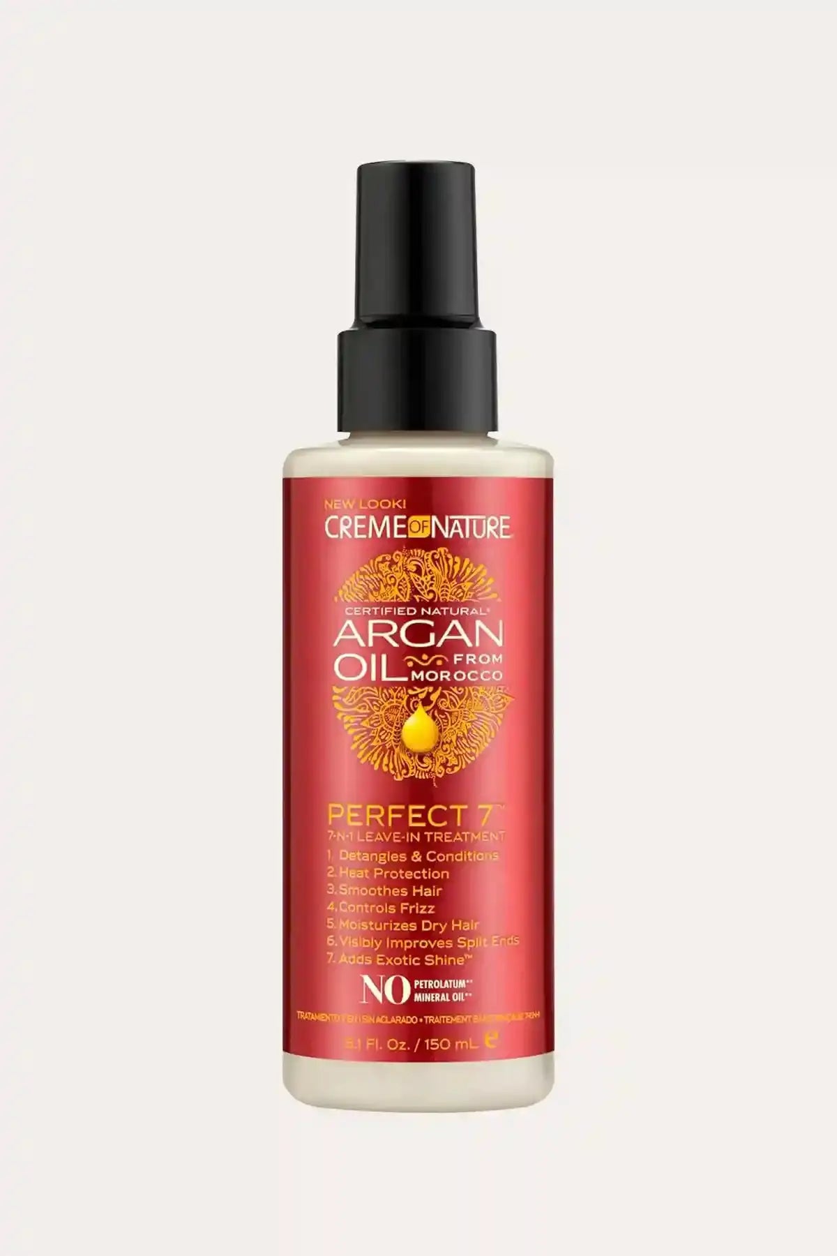 CREME OF NATURE HUILE D'ARGAN PERFECT 7™ SOIN SANS RINÇAGE 7 EN 1 125 ml