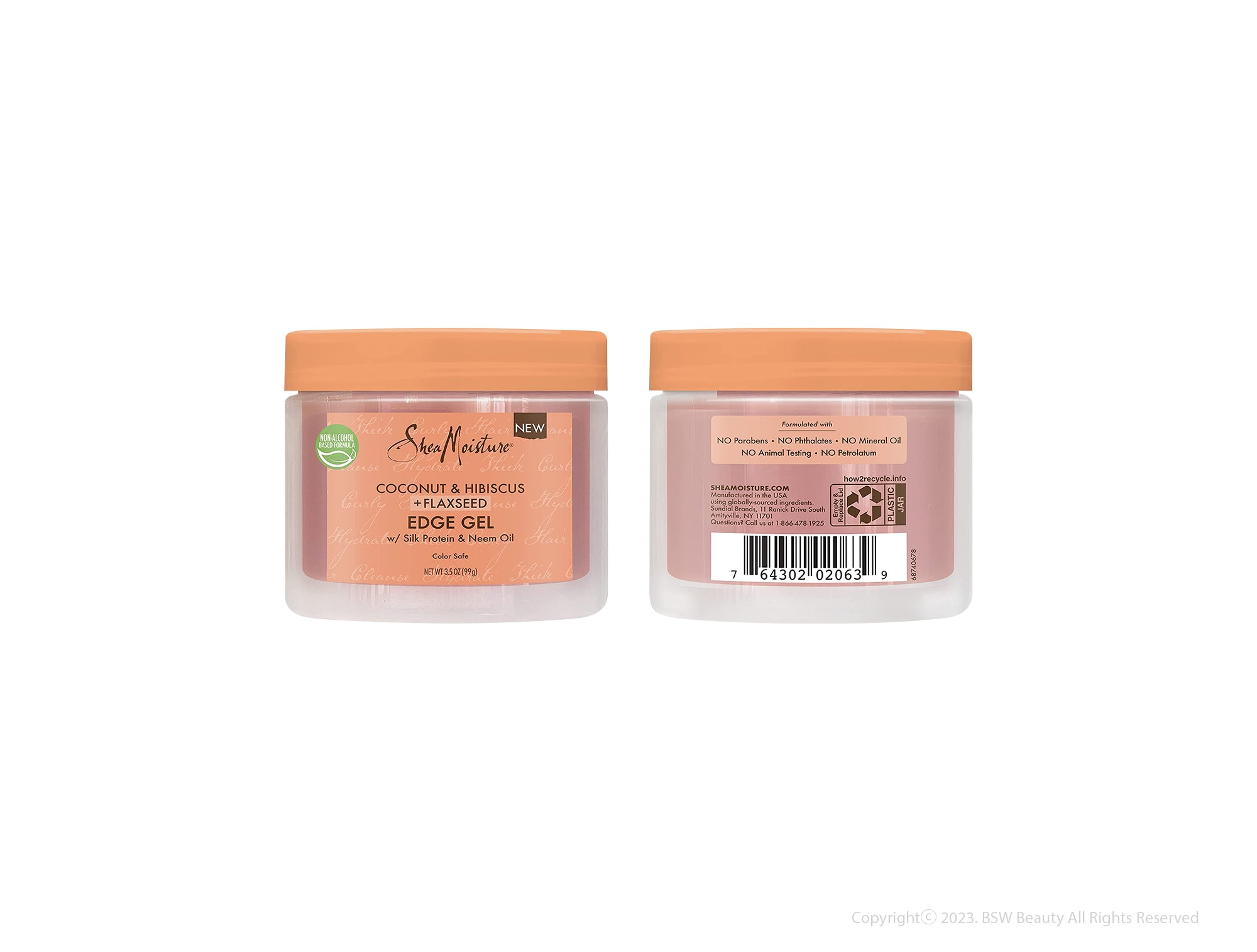 SHEA MOISTURE COCONUT & HIBISCUS + FLAXSEED EDGE GEL 3.5oz