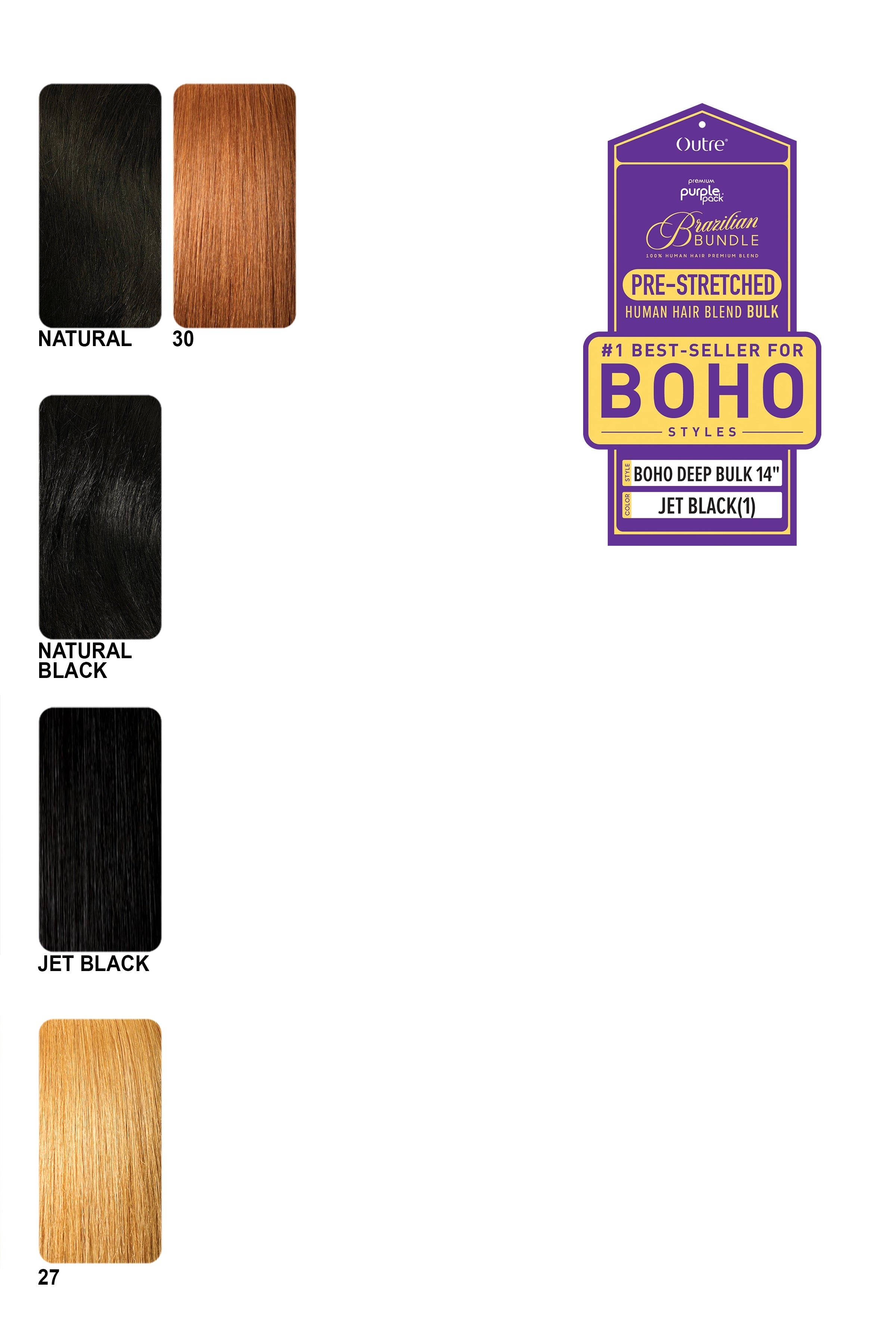 OUTRE PURPLE PACK-BRAZILIAN - BOHO DEEP BULK 14"