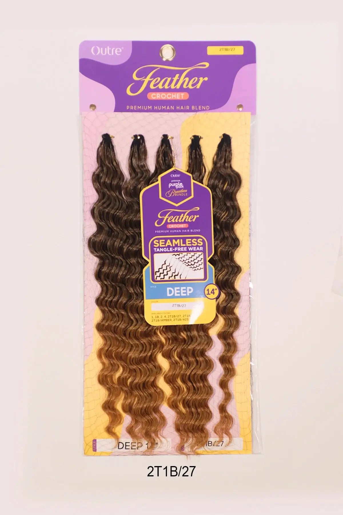 OUTRE PURPLE PACK-BRAZILIAN FEATHER DEEP 14