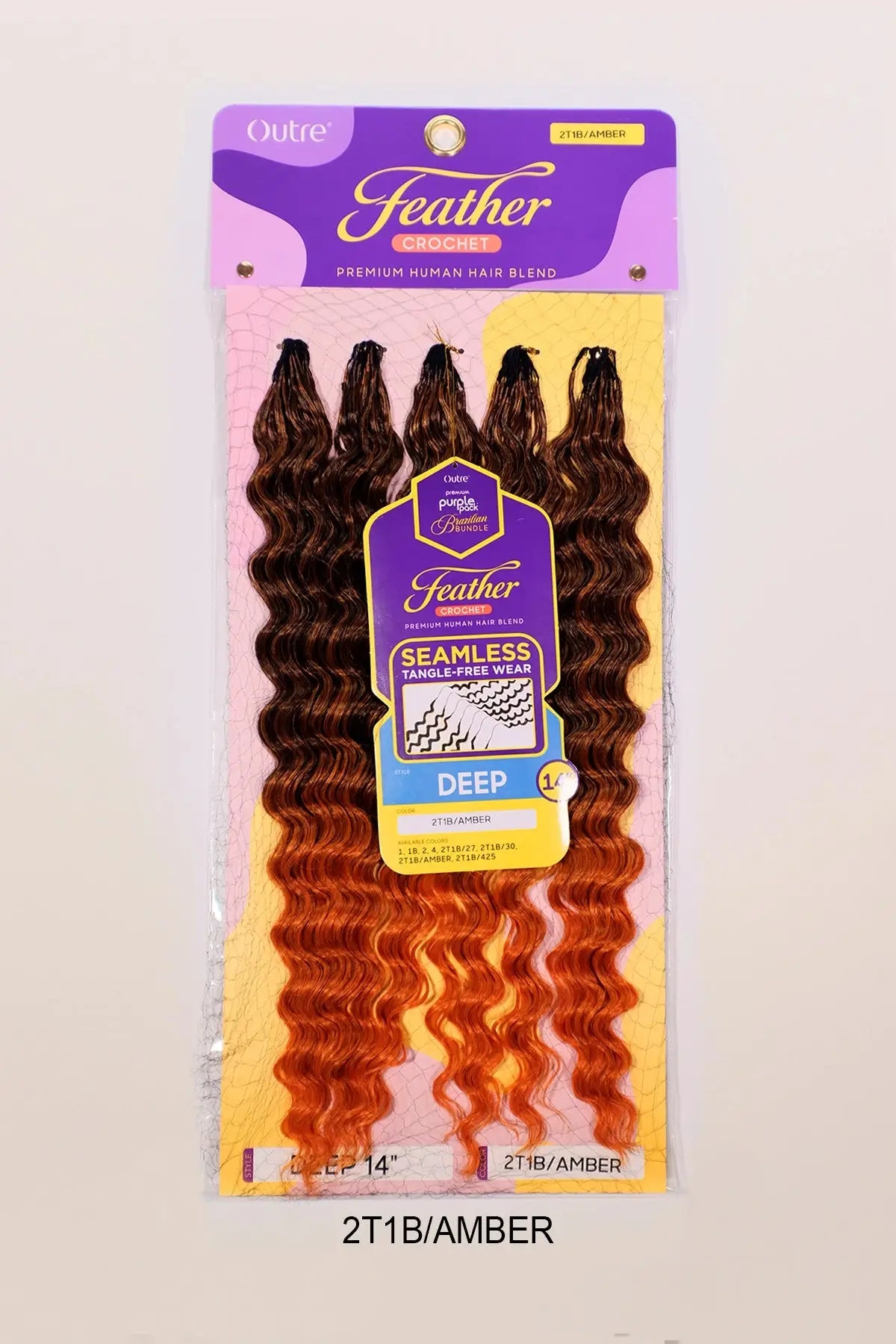 OUTRE PURPLE PACK-BRAZILIAN FEATHER DEEP 14
