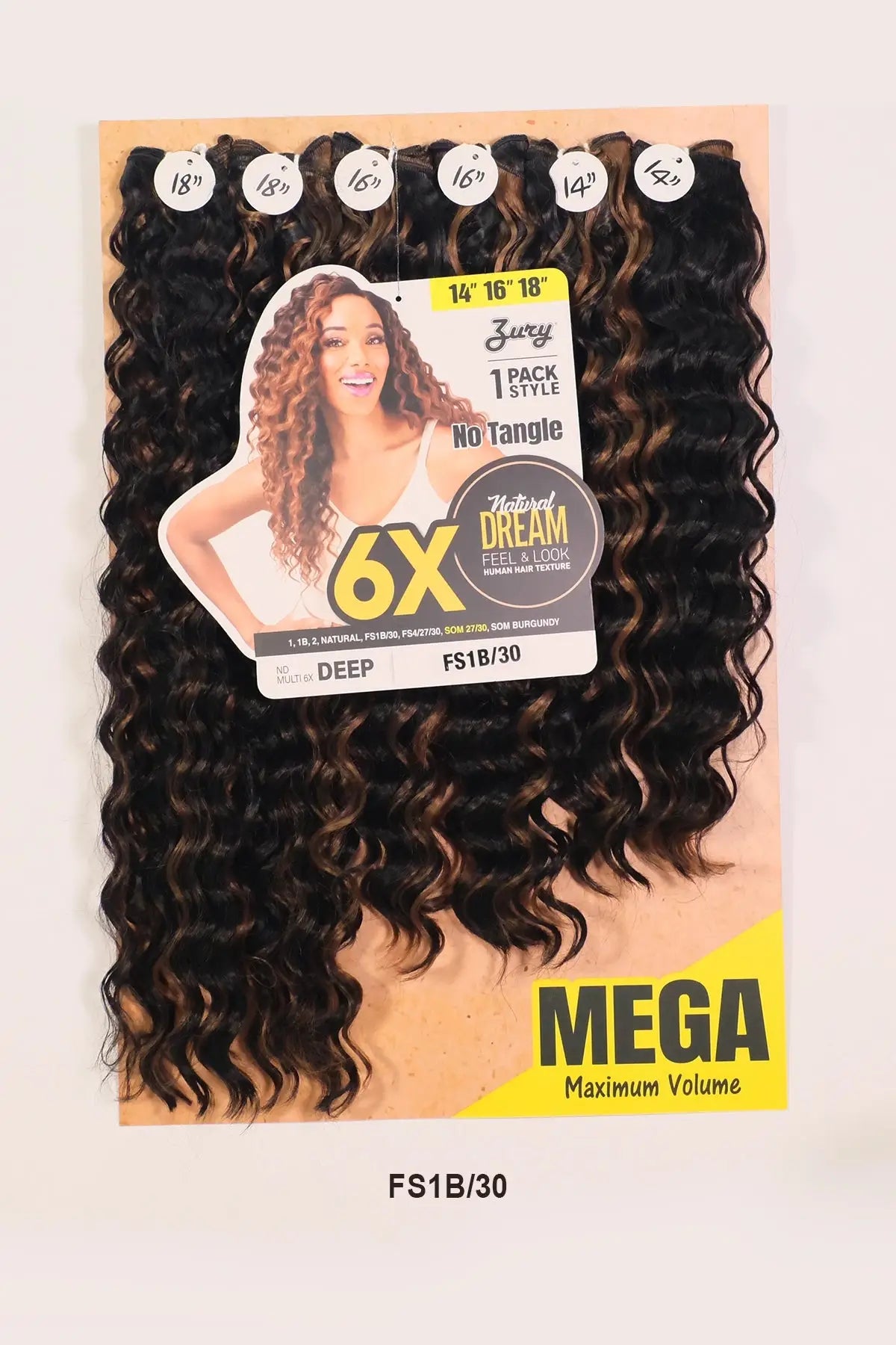 ZURY NATURAL DREAM HAIR WEAVE 6X - DEEP 202224