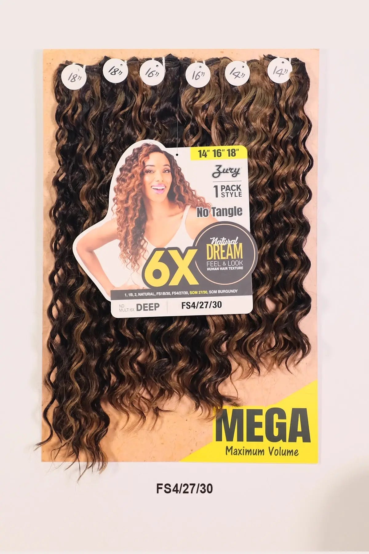 ZURY NATURAL DREAM HAIR WEAVE 6X - DEEP 202224