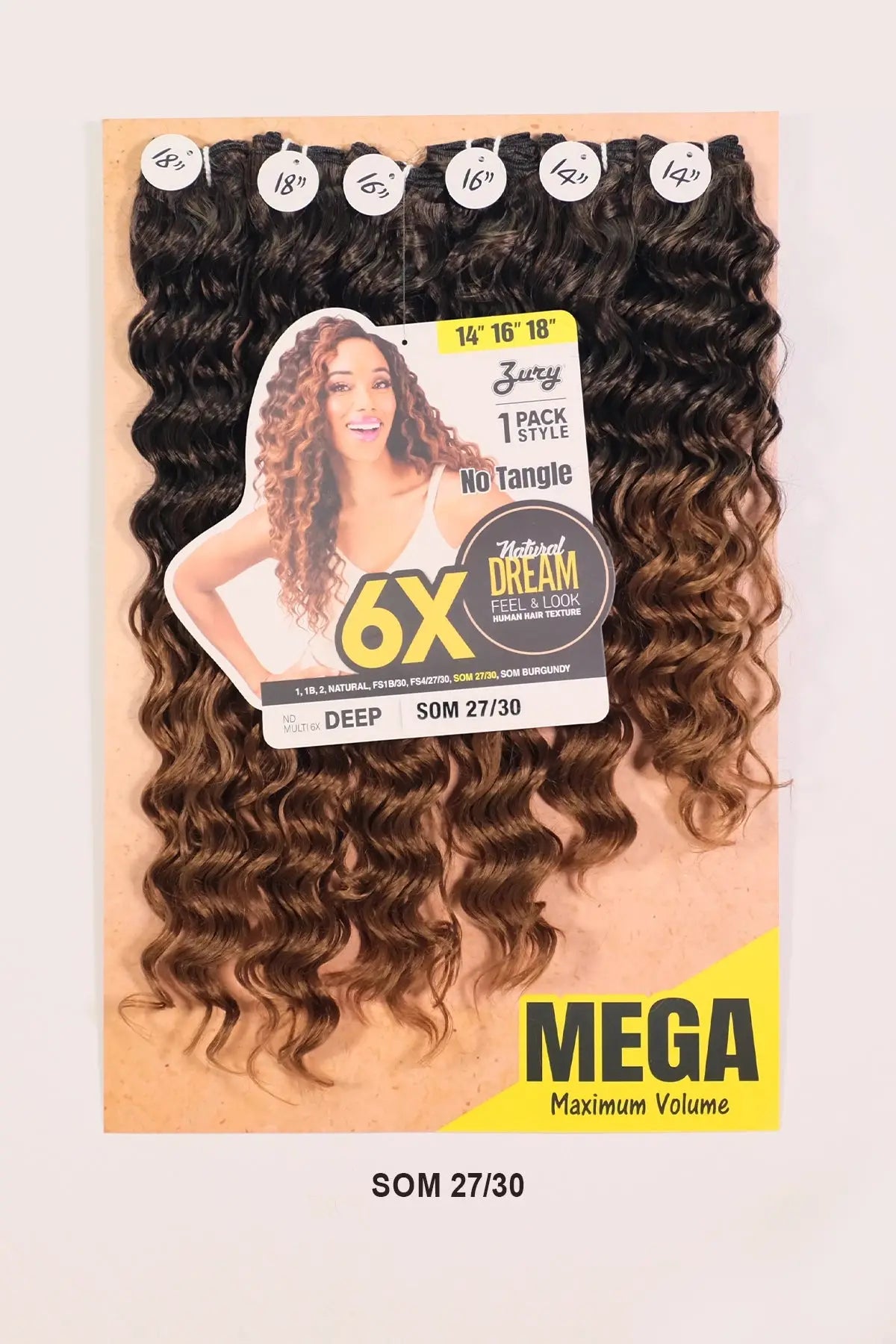 ZURY NATURAL DREAM HAIR WEAVE 6X - DEEP 202224