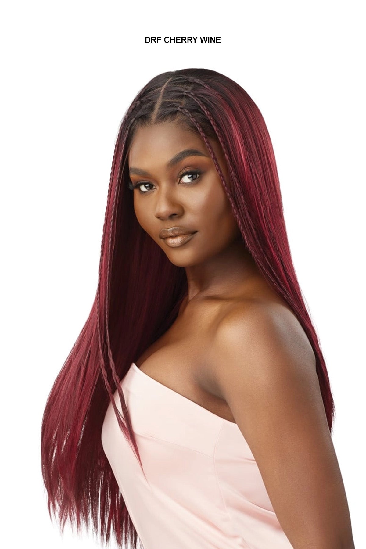 OUTRE AIRTIED HUMAN HAIR BLEND 100% FULLY HAND TIED WIG - SLEEK YAKI 28"