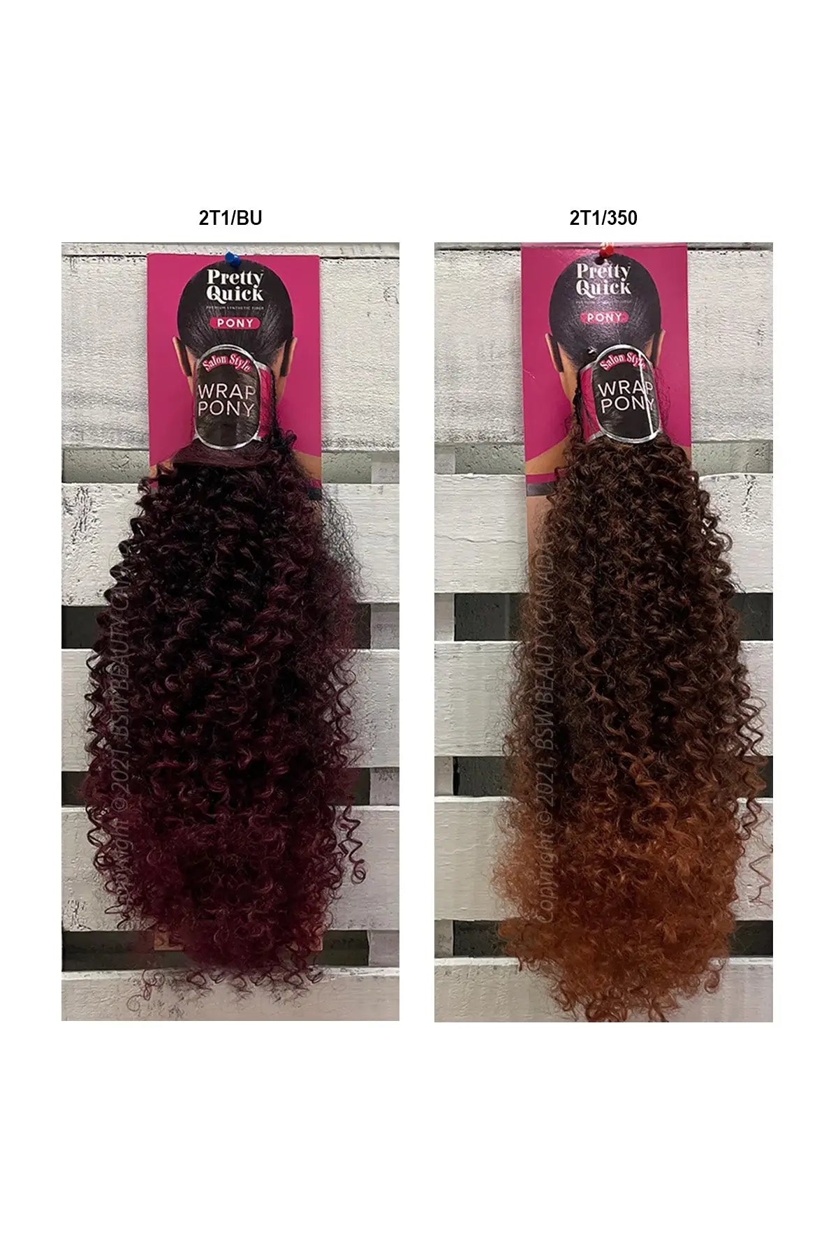 OUTRE PRETTY QUICK WRAP PONYTAIL - BOHEMIAN COILS 18" - BSW BEAUTY CANADA