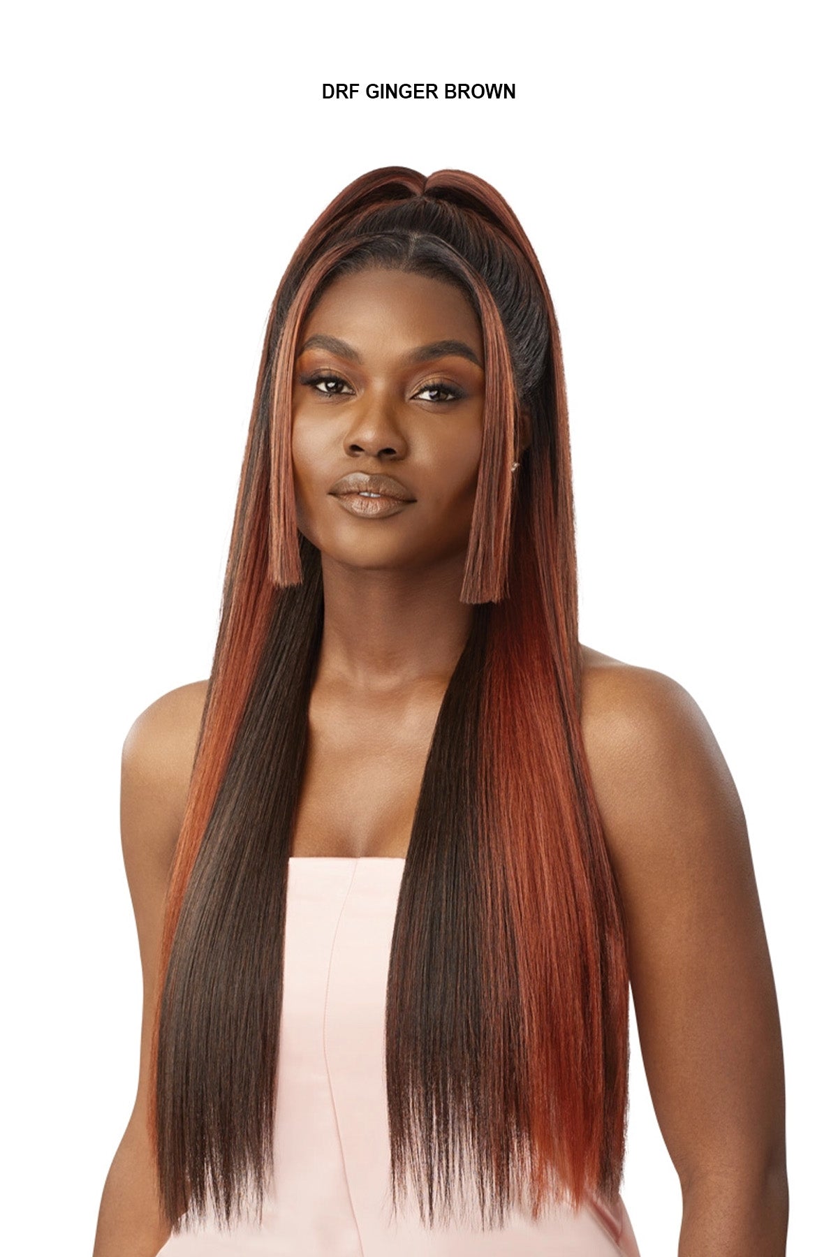 OUTRE AIRTIED HUMAN HAIR BLEND 100% FULLY HAND TIED WIG - SLEEK YAKI 28"