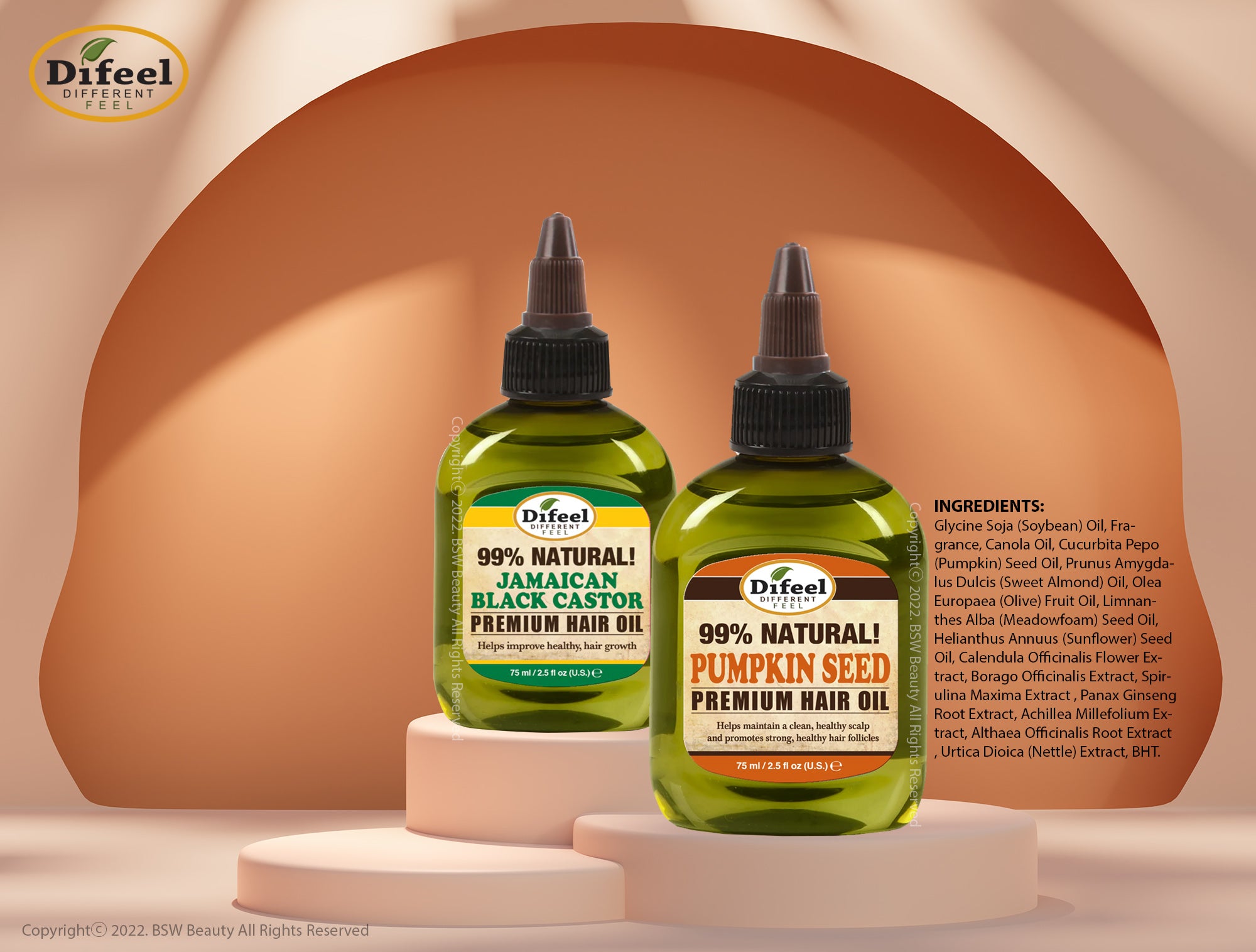 DIFEEL 99% NATURAL PREMIUM HAIR OIL 7.7oz - BSW BEAUTY CANADA