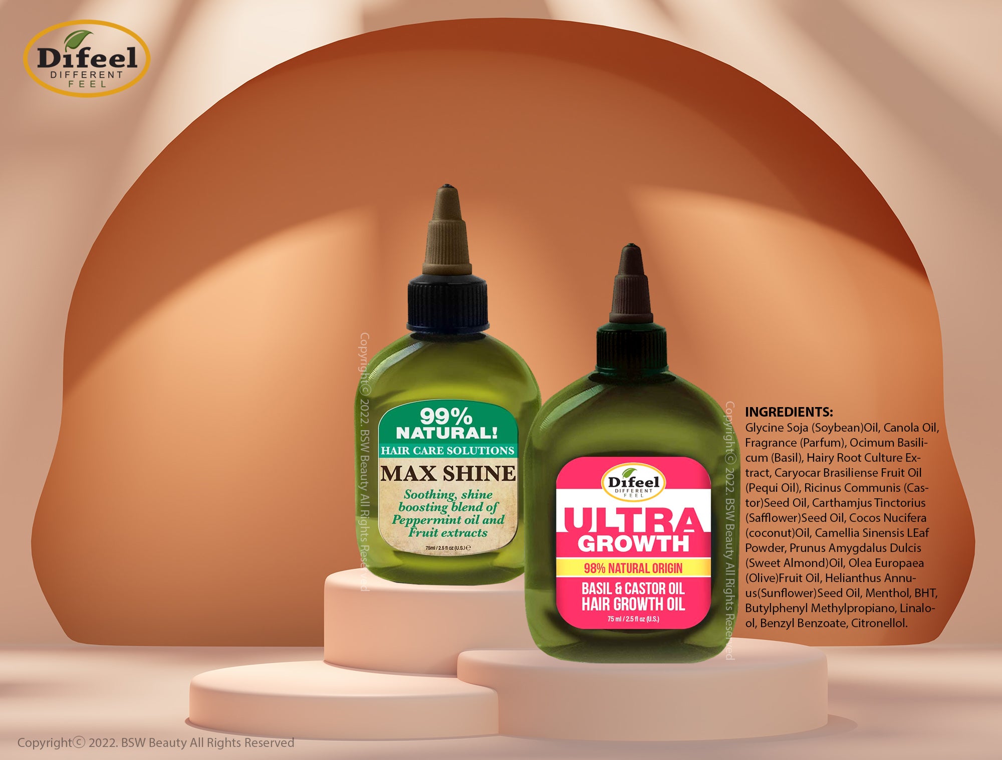 DIFEEL 99% NATURAL PREMIUM HAIR OIL 7.7oz - BSW BEAUTY CANADA