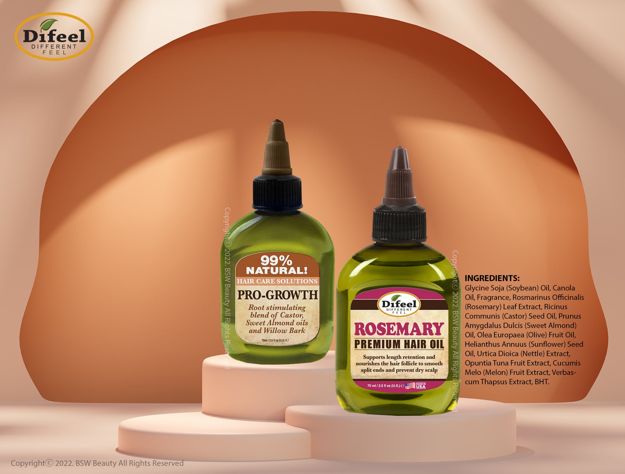 DIFEEL 99% NATURAL PREMIUM HAIR OIL 7.7oz - BSW BEAUTY CANADA