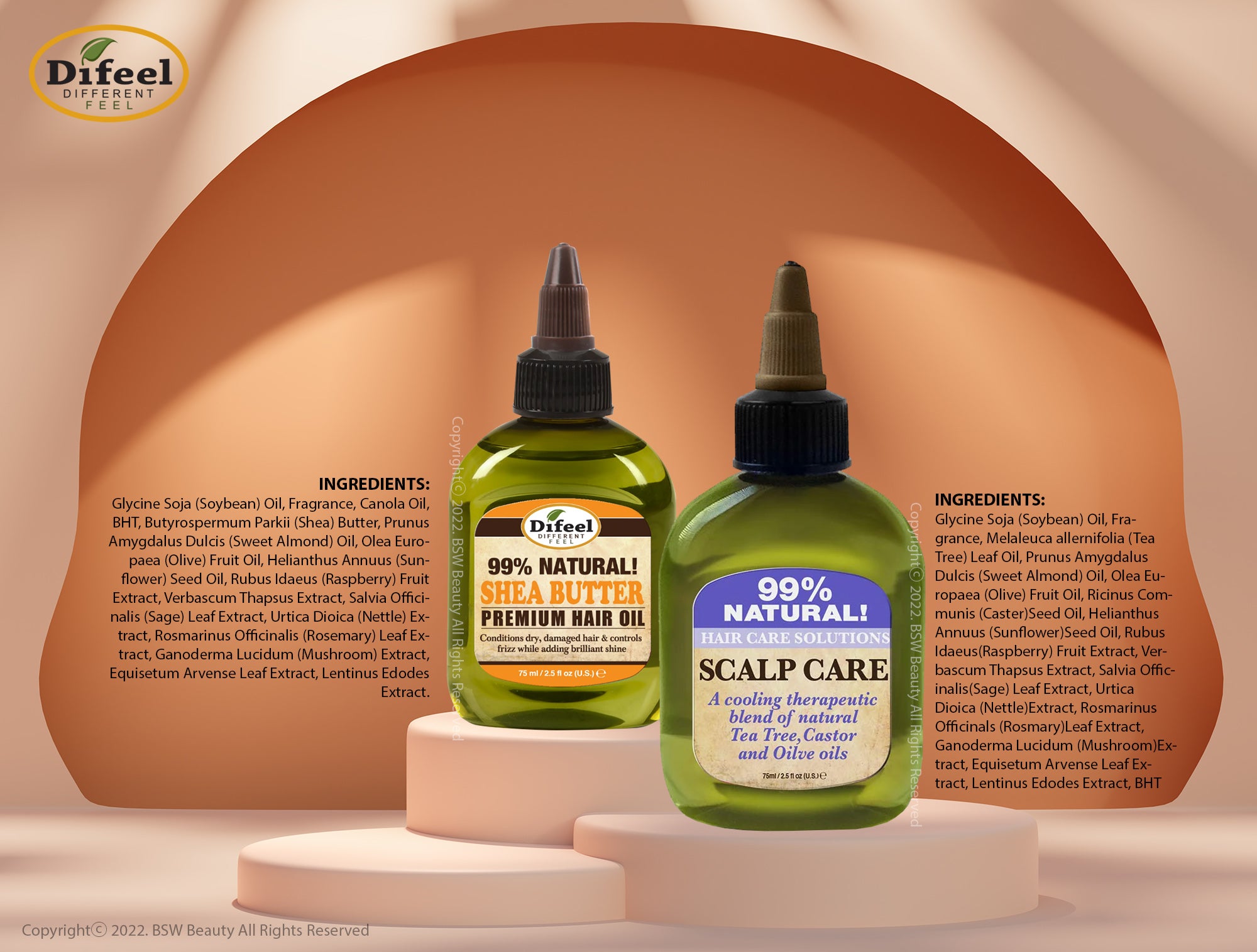 DIFEEL 99% NATURAL PREMIUM HAIR OIL 7.7oz - BSW BEAUTY CANADA