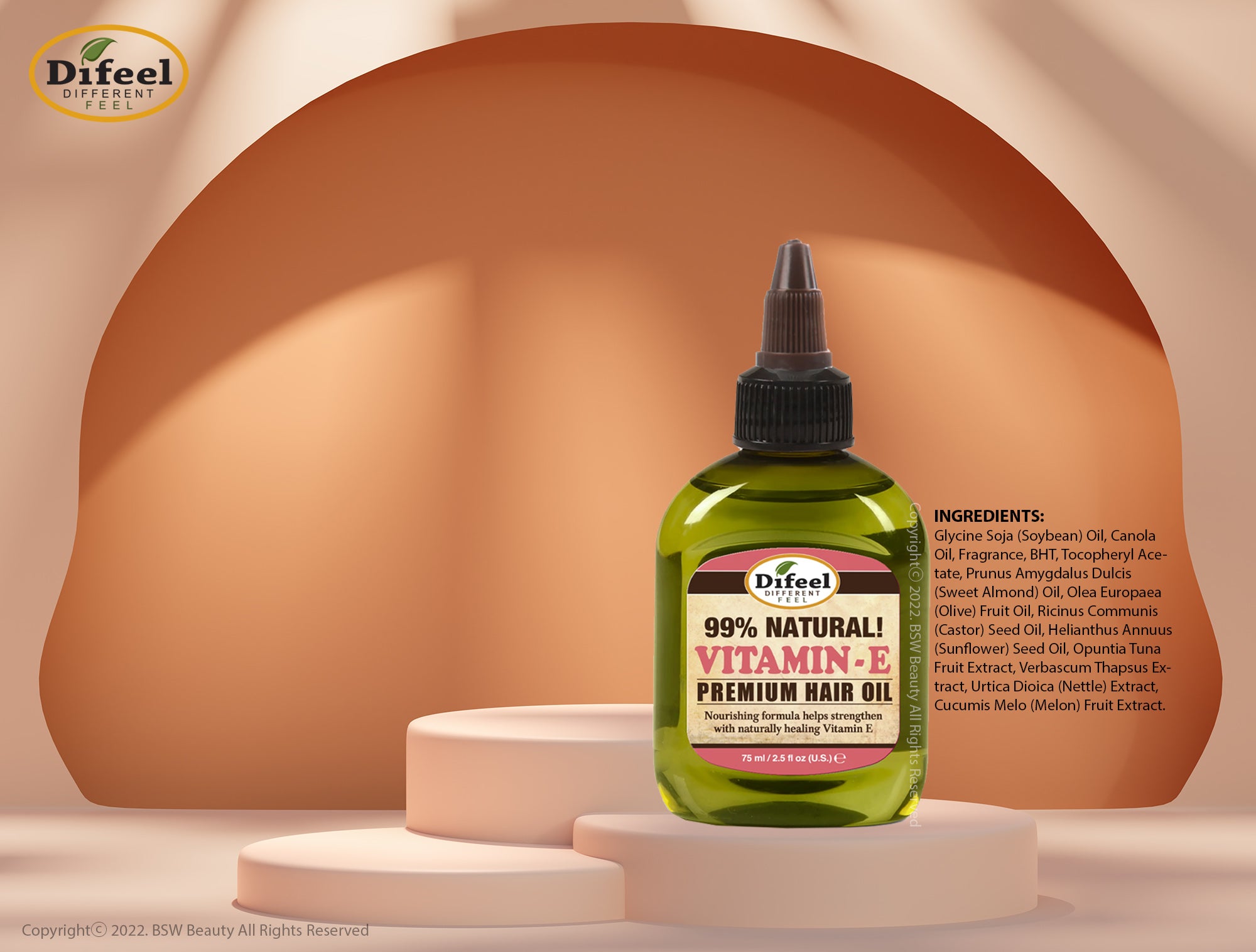 DIFEEL 99% NATURAL PREMIUM HAIR OIL 7.7oz - BSW BEAUTY CANADA