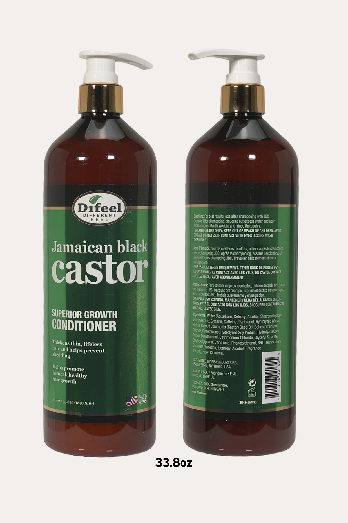 !APRÈS-SHAMPOOING JAMAICAN BLACK CASTOR STIMULATEUR DE CROISSANCE DIFEEL SUPÉRIEUR 12oz